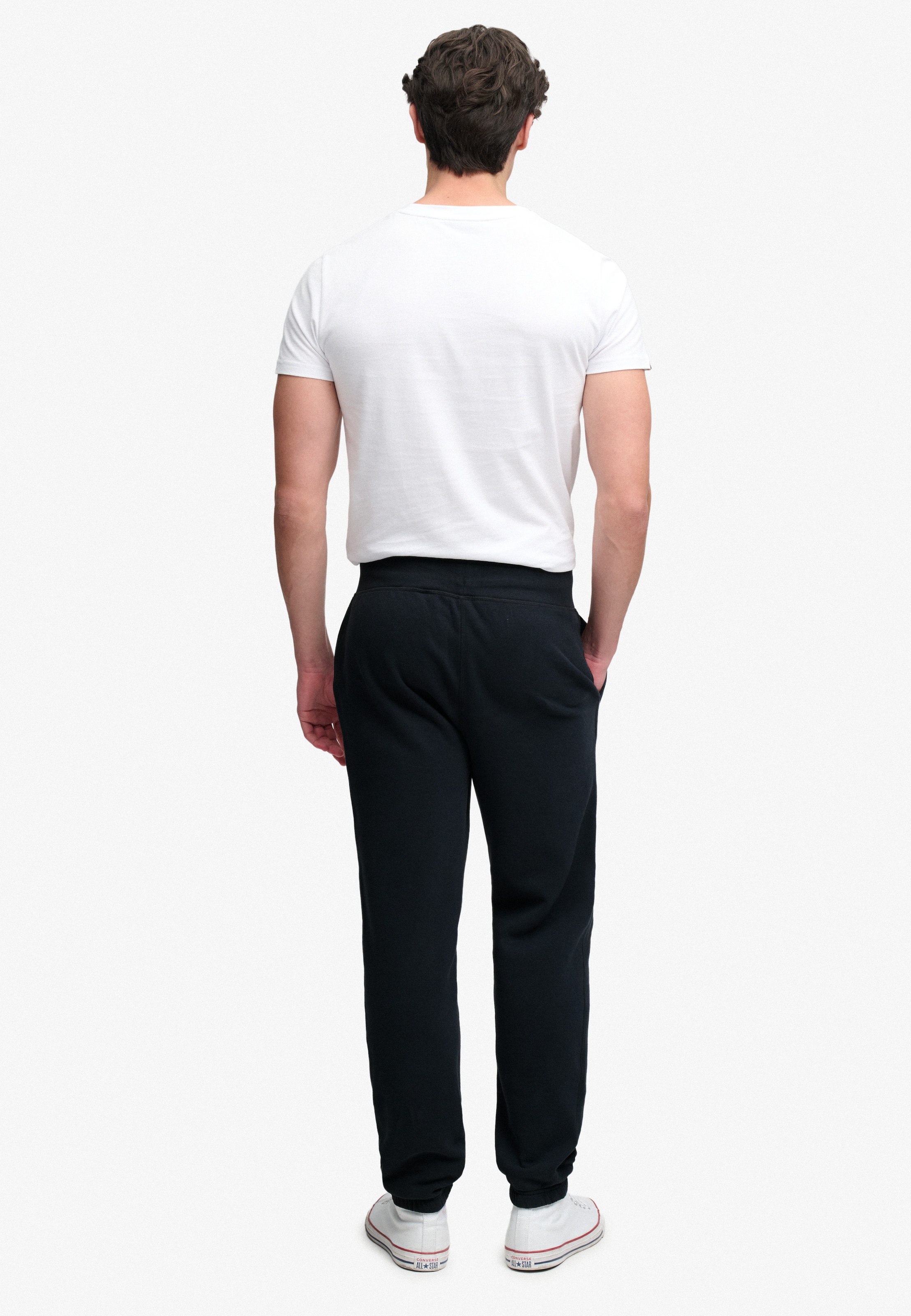 Superdry Pantalon sweat »ESSENTIAL COMPANY LOGO JOGGER«  mélange coton, coupe décontractée