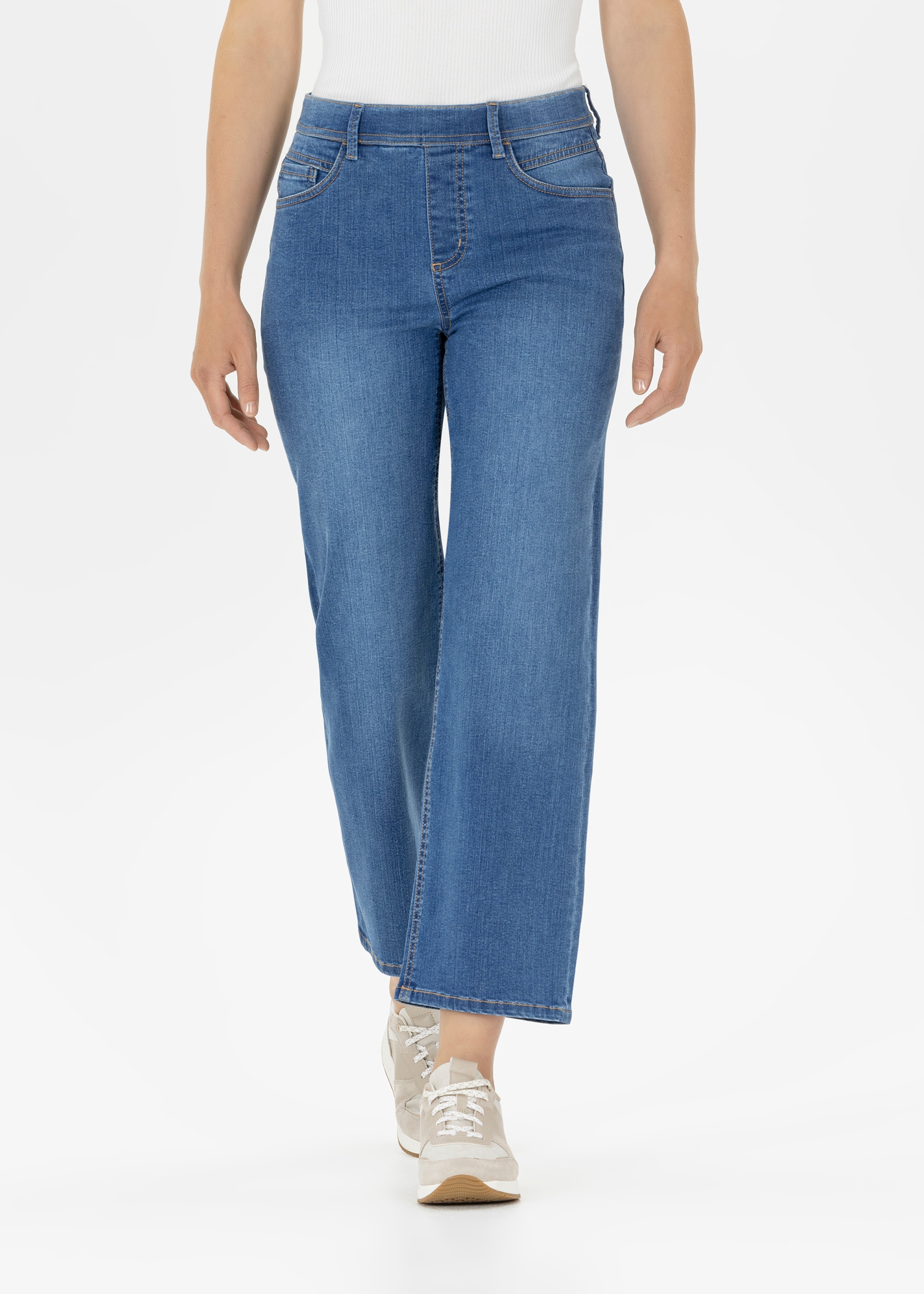 Stehmann 7/8-Jeans »Melli-Culotte-W« 7/8-Beine, mit Gummizug