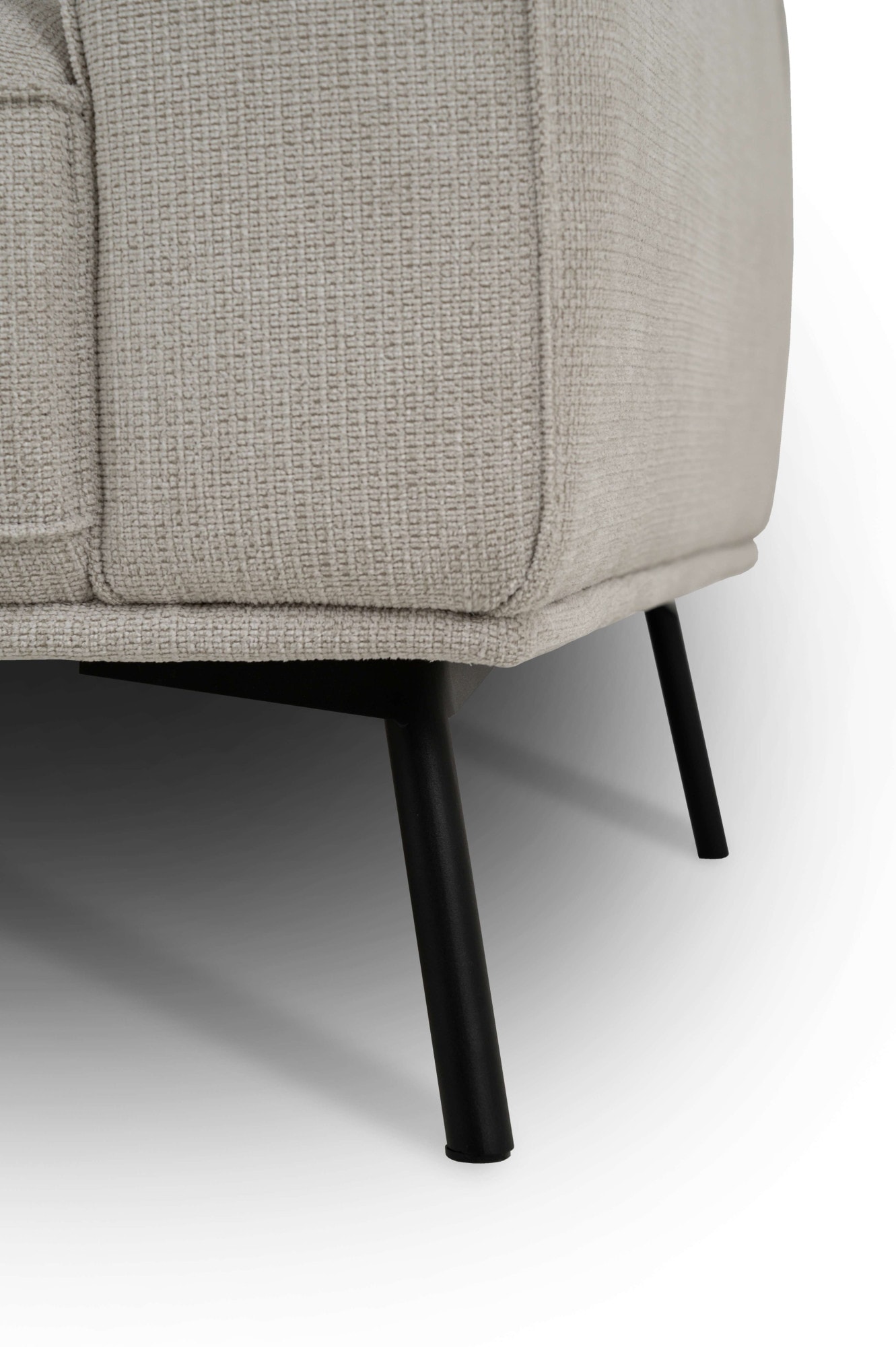 GOODproduct Ecksofa »Vosby« 260 cm, Chenille,  mit dekorativer Kedernaht, Wellenunterfederung