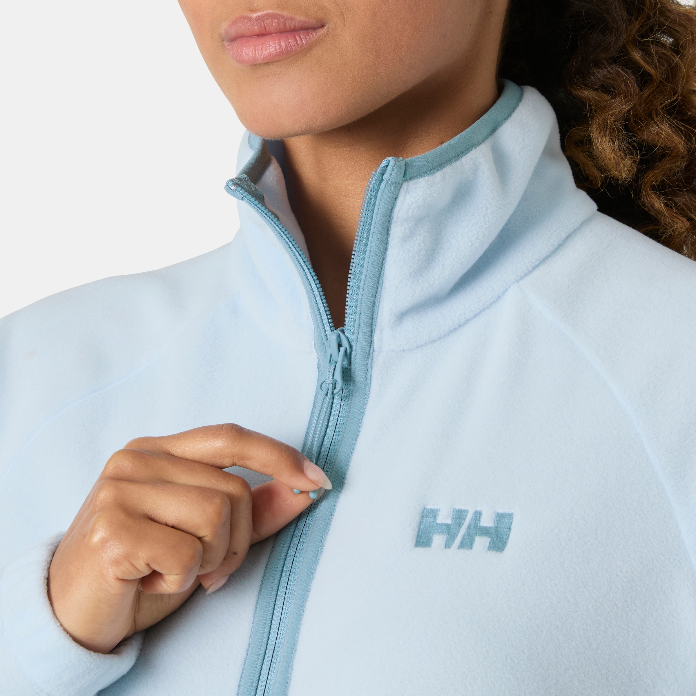 Helly Hansen Fleecepullover »W RIG FLEECE 1/2 ZIP«, sportlicher Stil, Stehkragen mit halbem Reissverschluss, Kängurutasche
