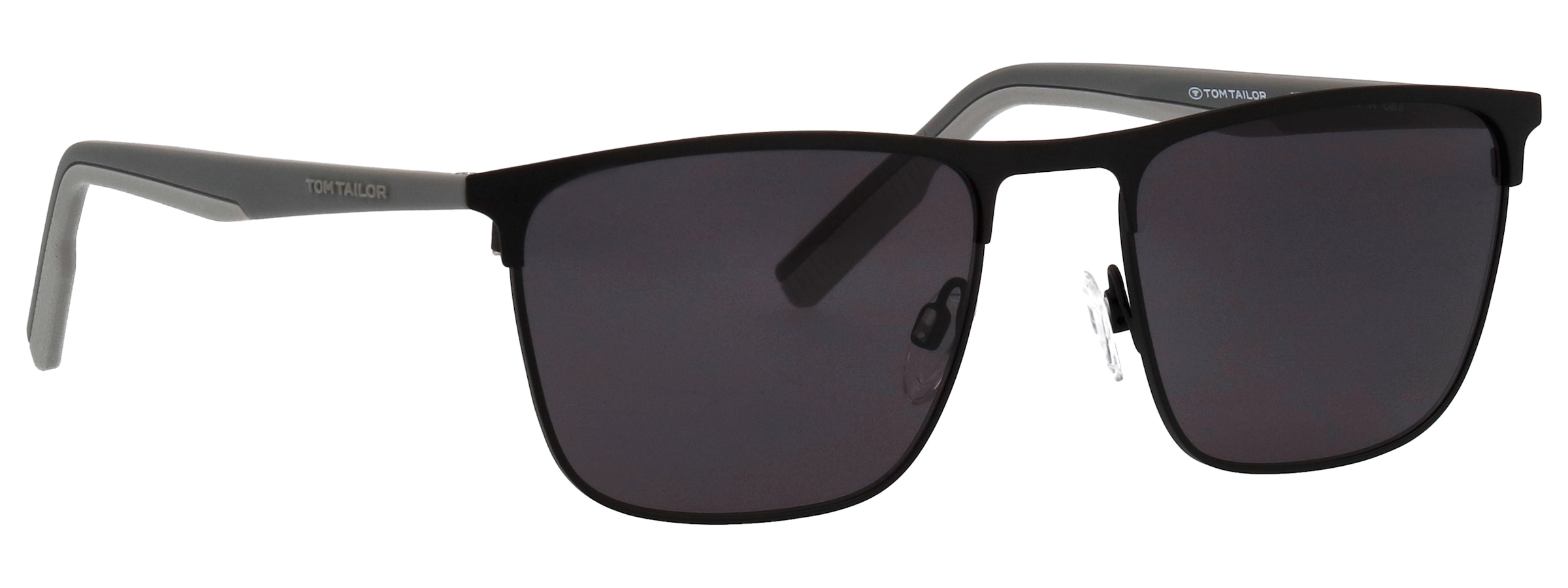 TOM TAILOR Lunettes de soleil »Modell 677001« Form Karree/Eckig, Logoschriftzug auf Bügel, Kombifassung