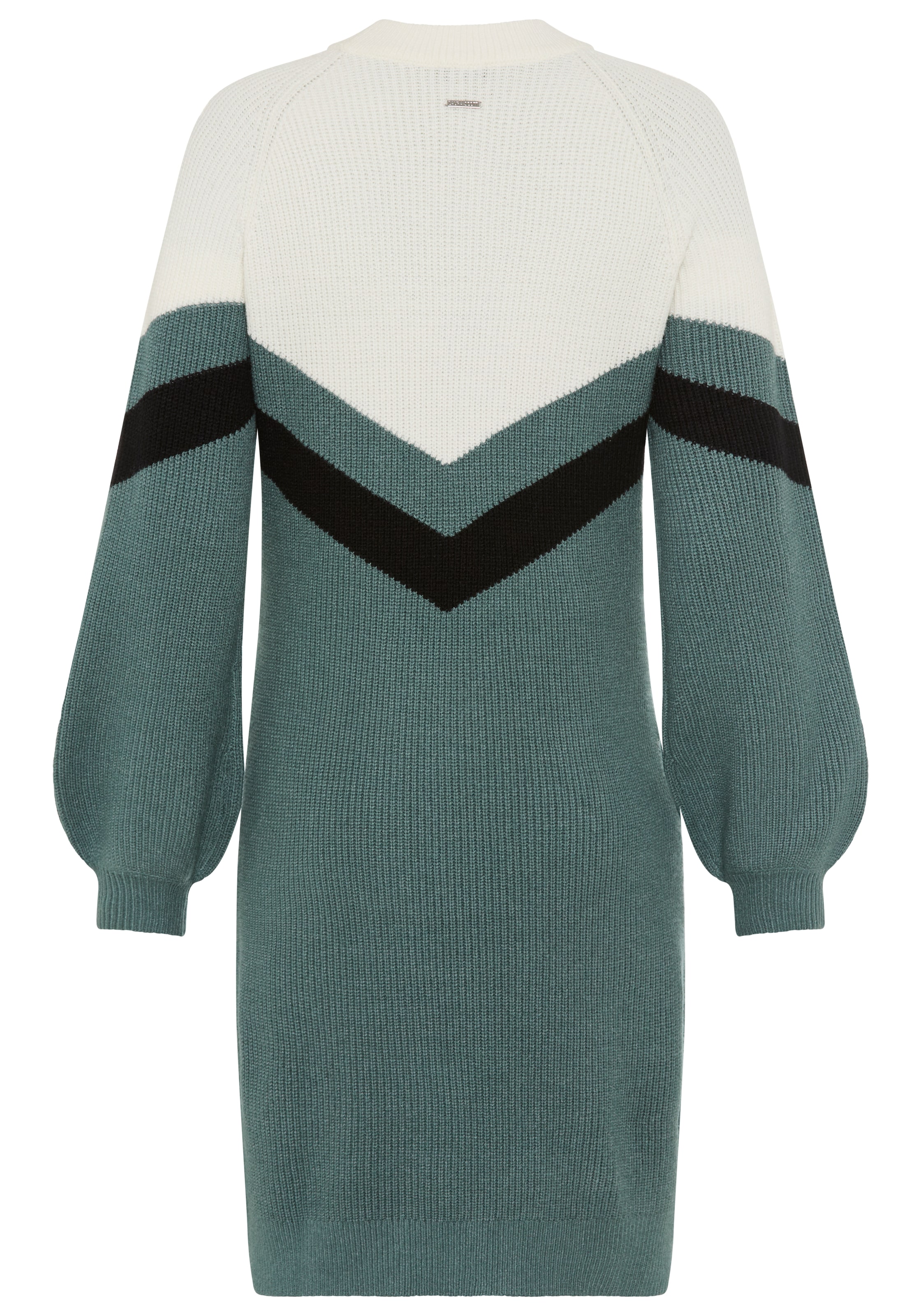 Laura Scott Robe en tricot mit Streifenmuster aus weicher Viskosequalität