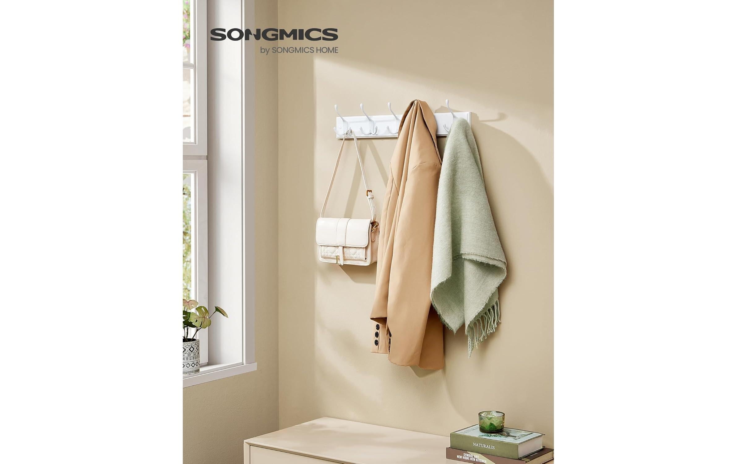 SONGMICS Wandgarderobe »mit 4 Haken«