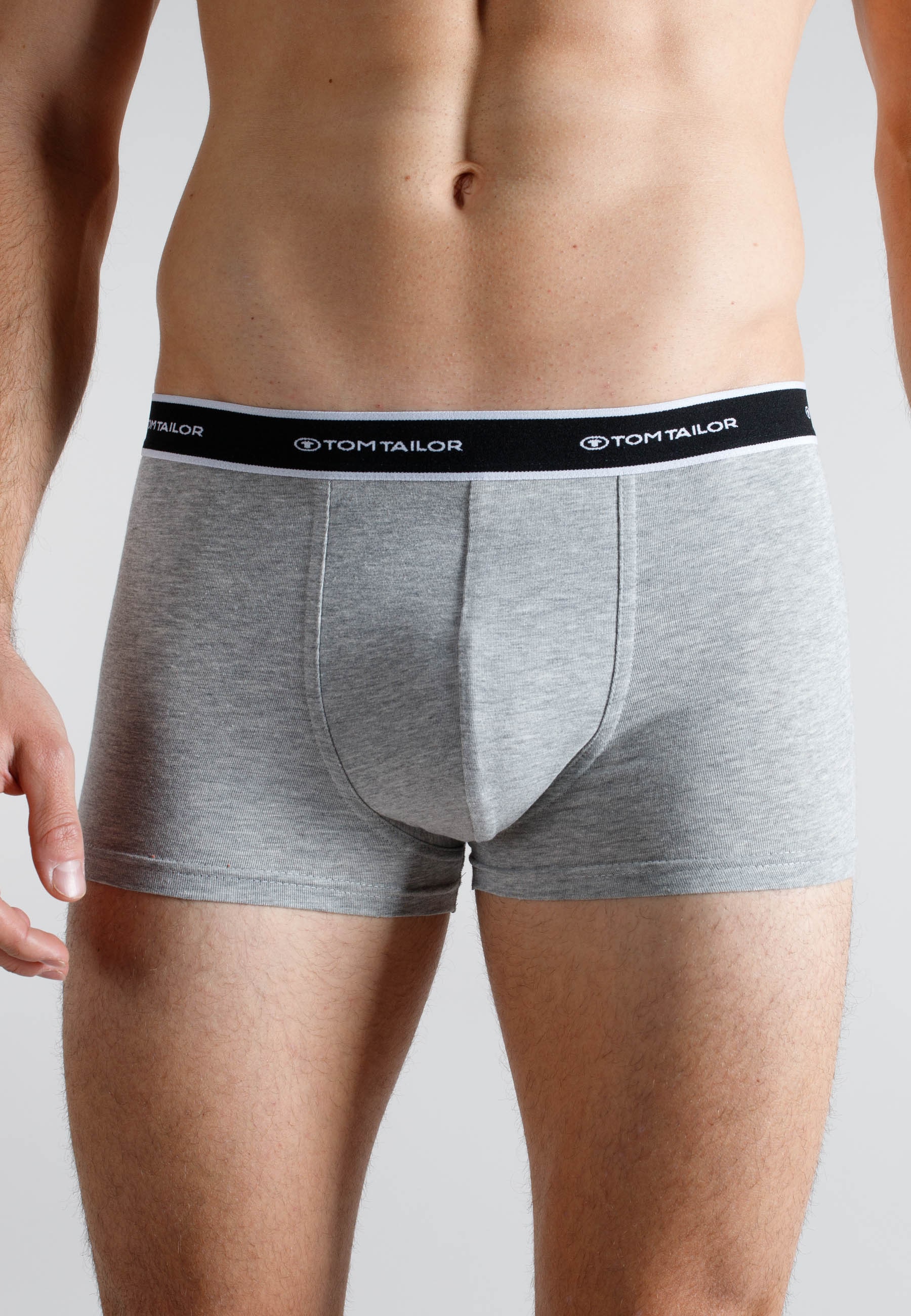 TOM TAILOR Boxers »Kentucky« Packung, 2er Pack,  weich, bequem, basic, eng, atmungsaktiv, Logobund, Baumwollmix