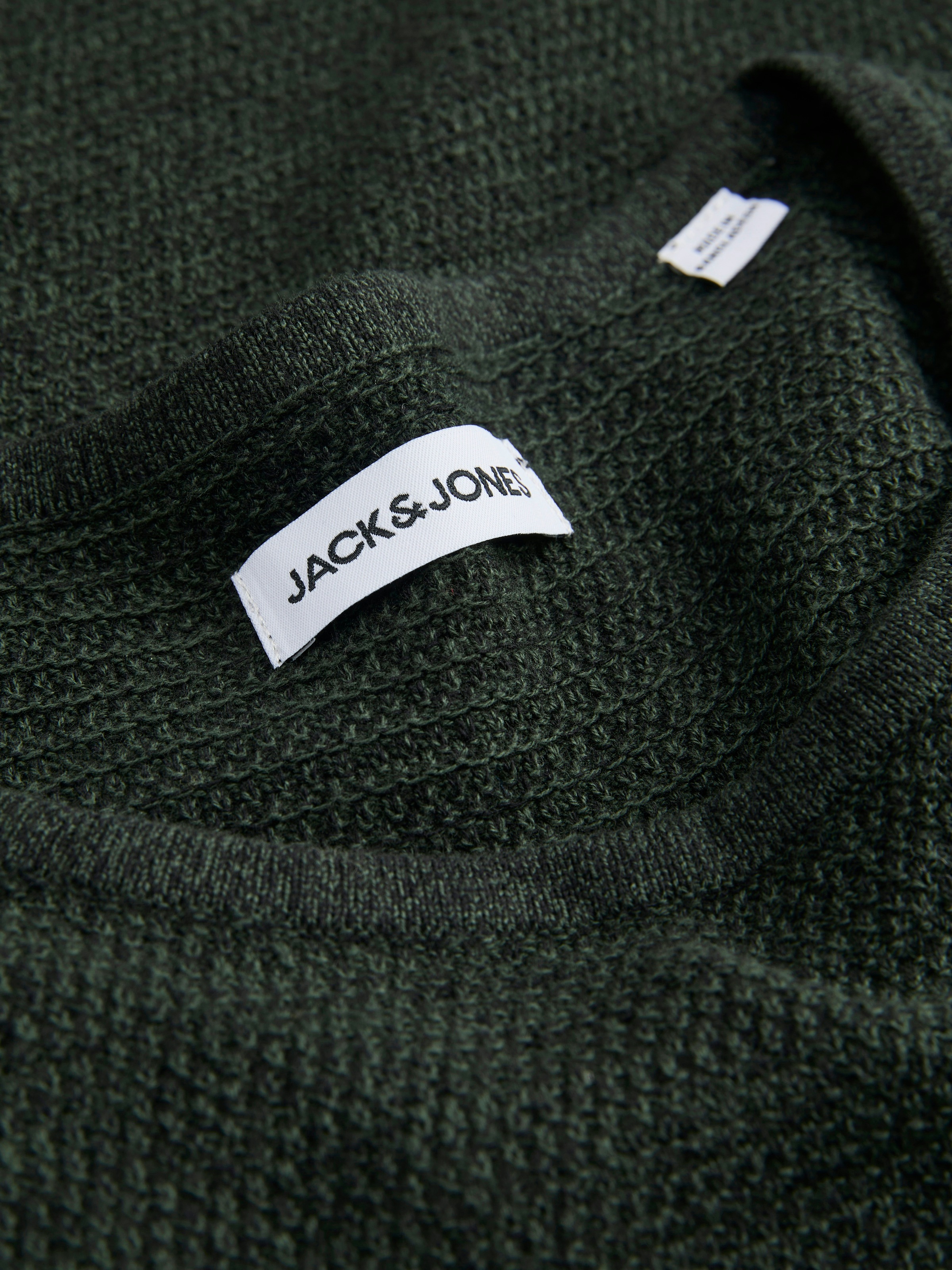 Jack & Jones Rundhalspullover »JJEGEORGE KNIT CREW NECK NOOS« mit Strick Optik