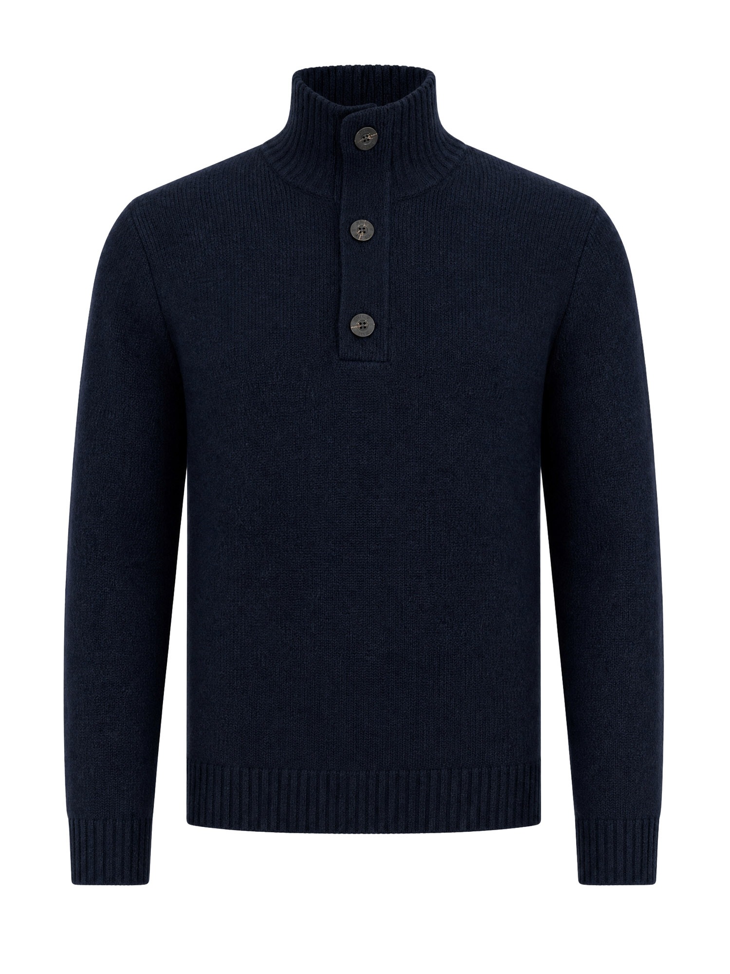 Indicode Strickpullover »INVestdale ½ placket« Materialmix, regular fit