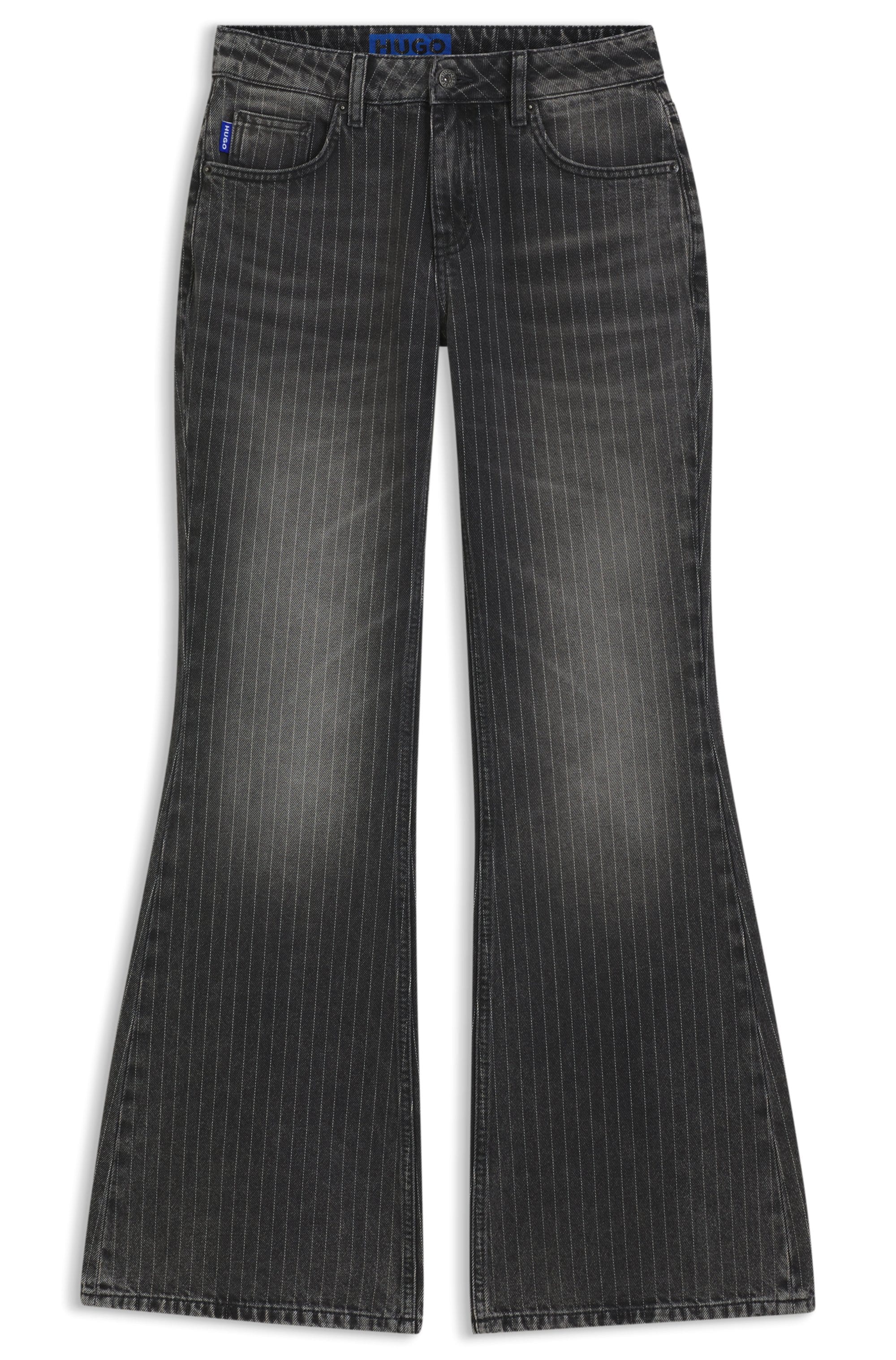 HUGO Jeans bootcut »Gelissa« mit Nadelstreifen, Mid Rise