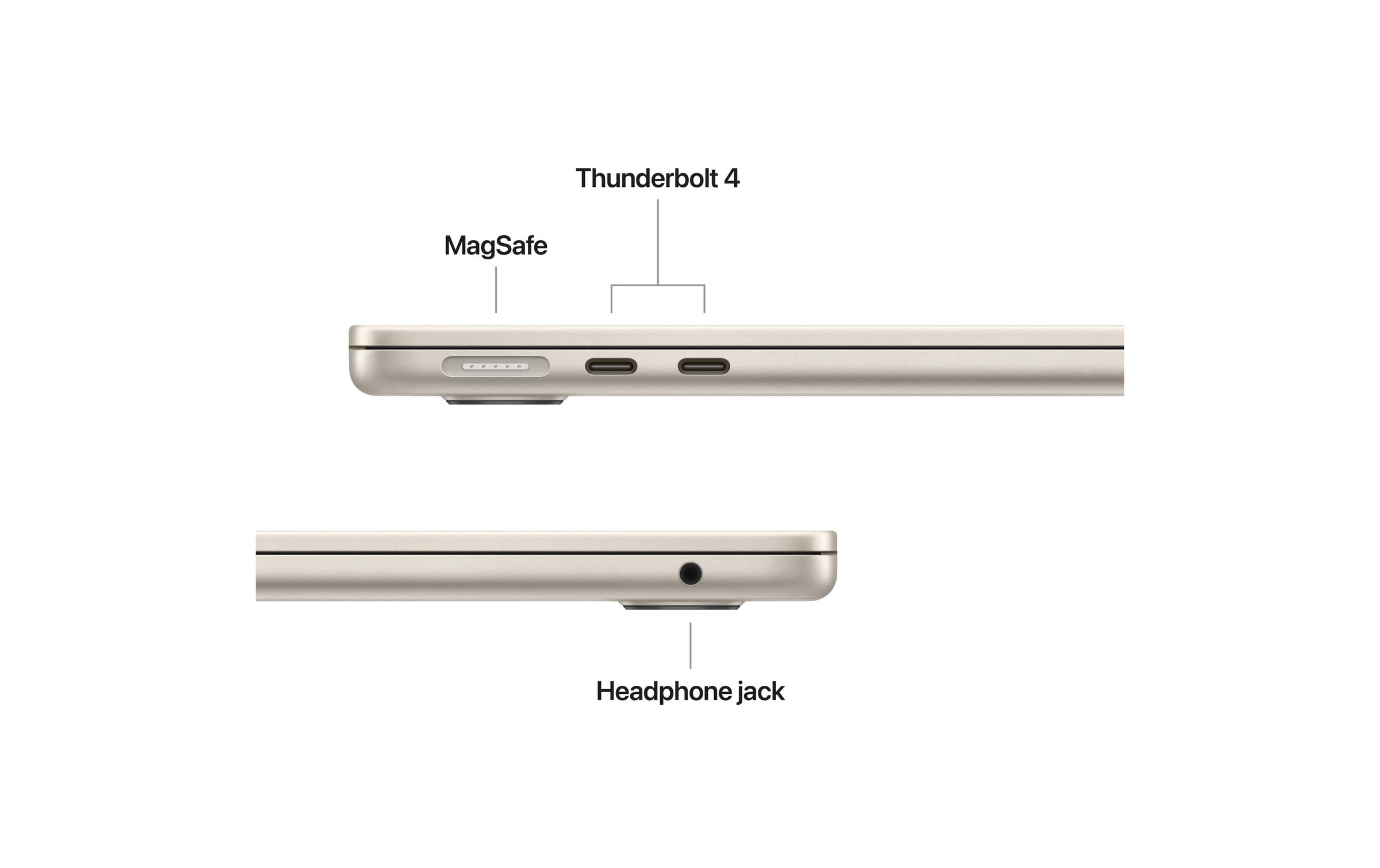 Apple Notebook »MacBook Air 13 2026 M5 10C GPU / 32 GB / 512 GB Starlight« / 13,6 ″ Apple Integrierte NPU (Neural Processing Unit)