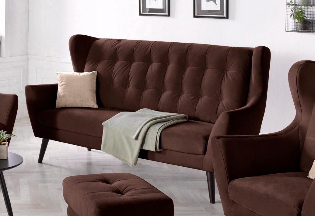 Home affaire 3-Sitzer »Hemmink« mit Knopfheftung