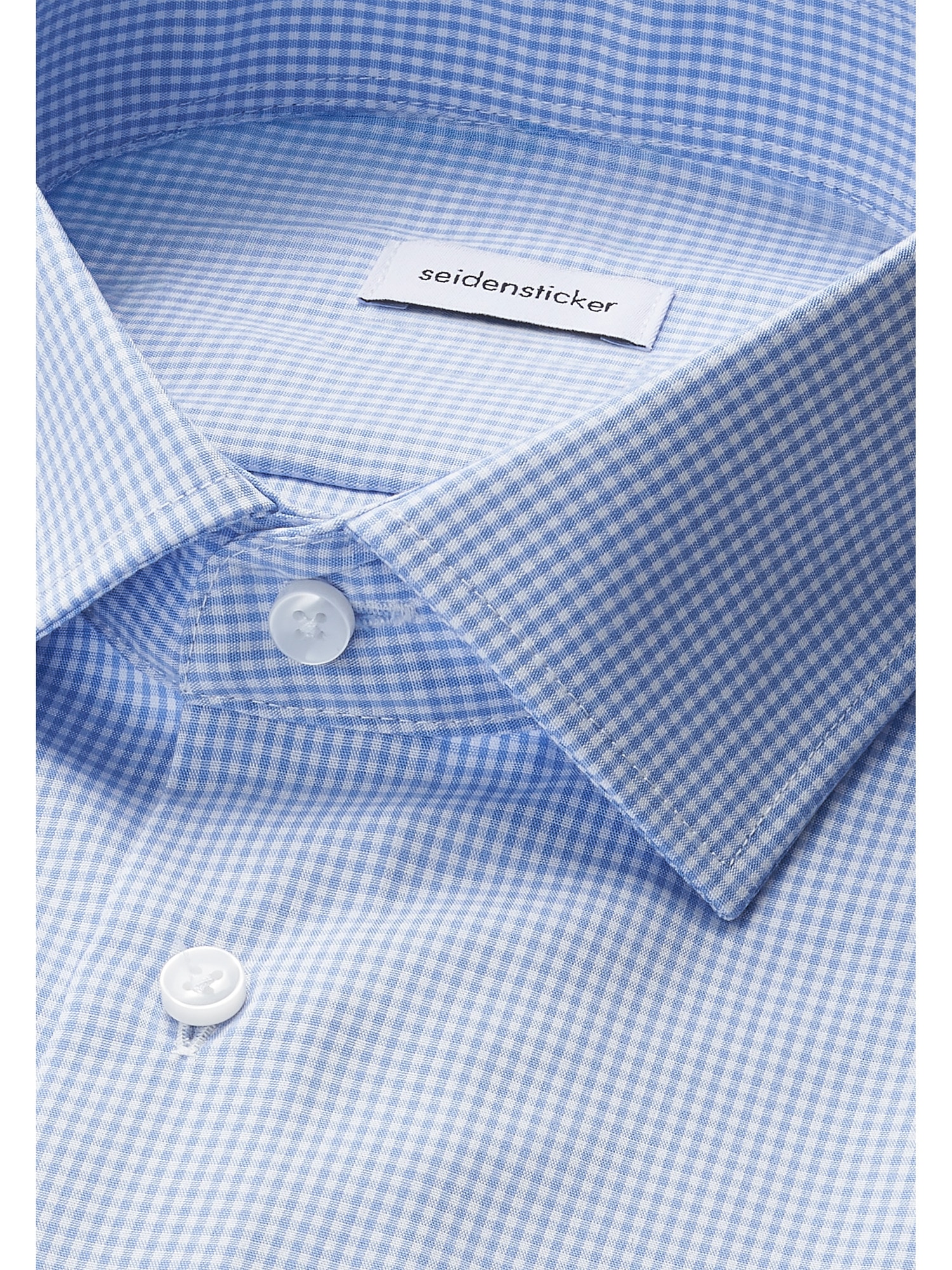 seidensticker Businesshemd »Schwarze Rose« Slim 1/1 Kentkragen Karo