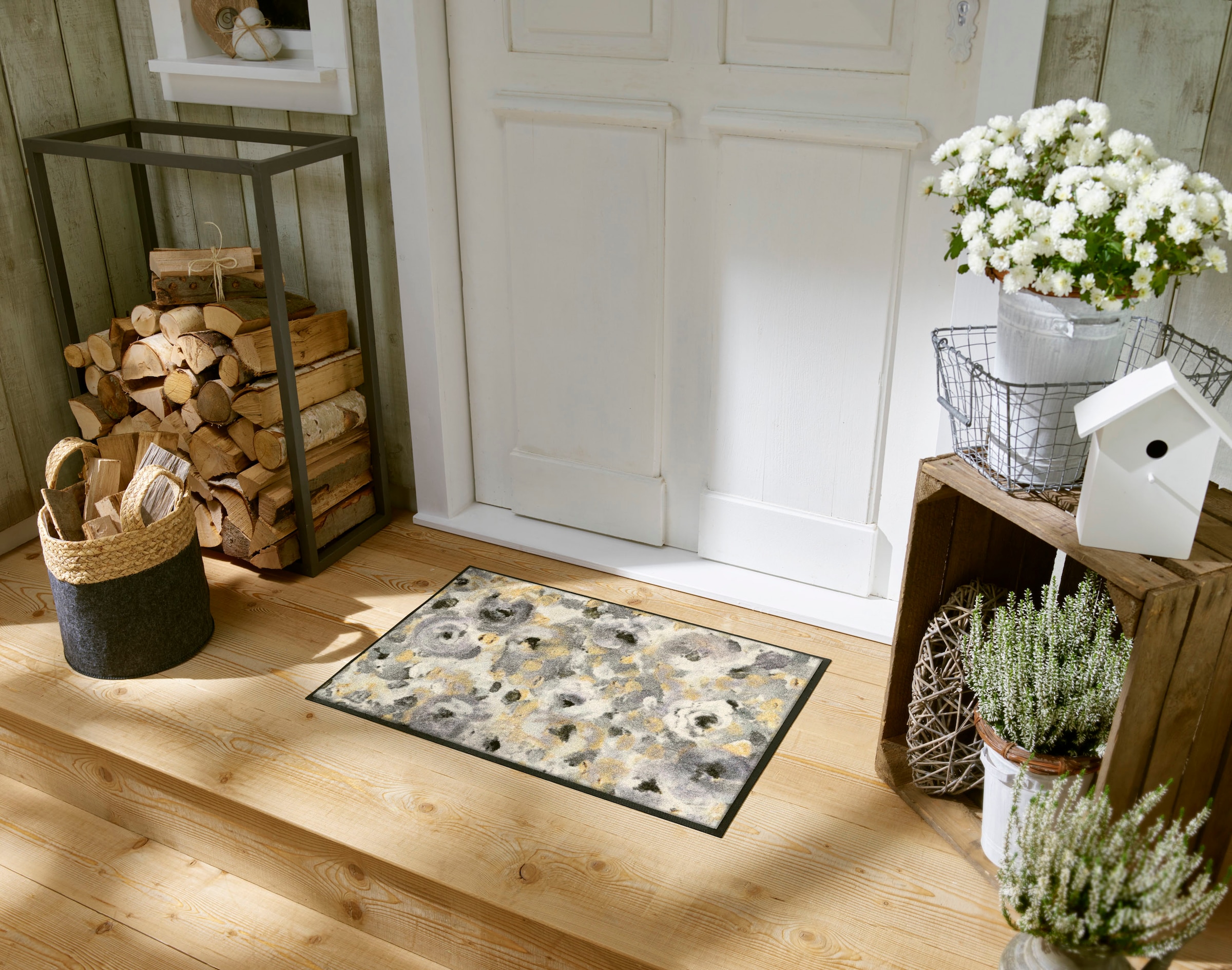 wash+dry by Kleen-Tex Tapis de sol »Light Blossom« Rectangulaire 7 mm Höhe