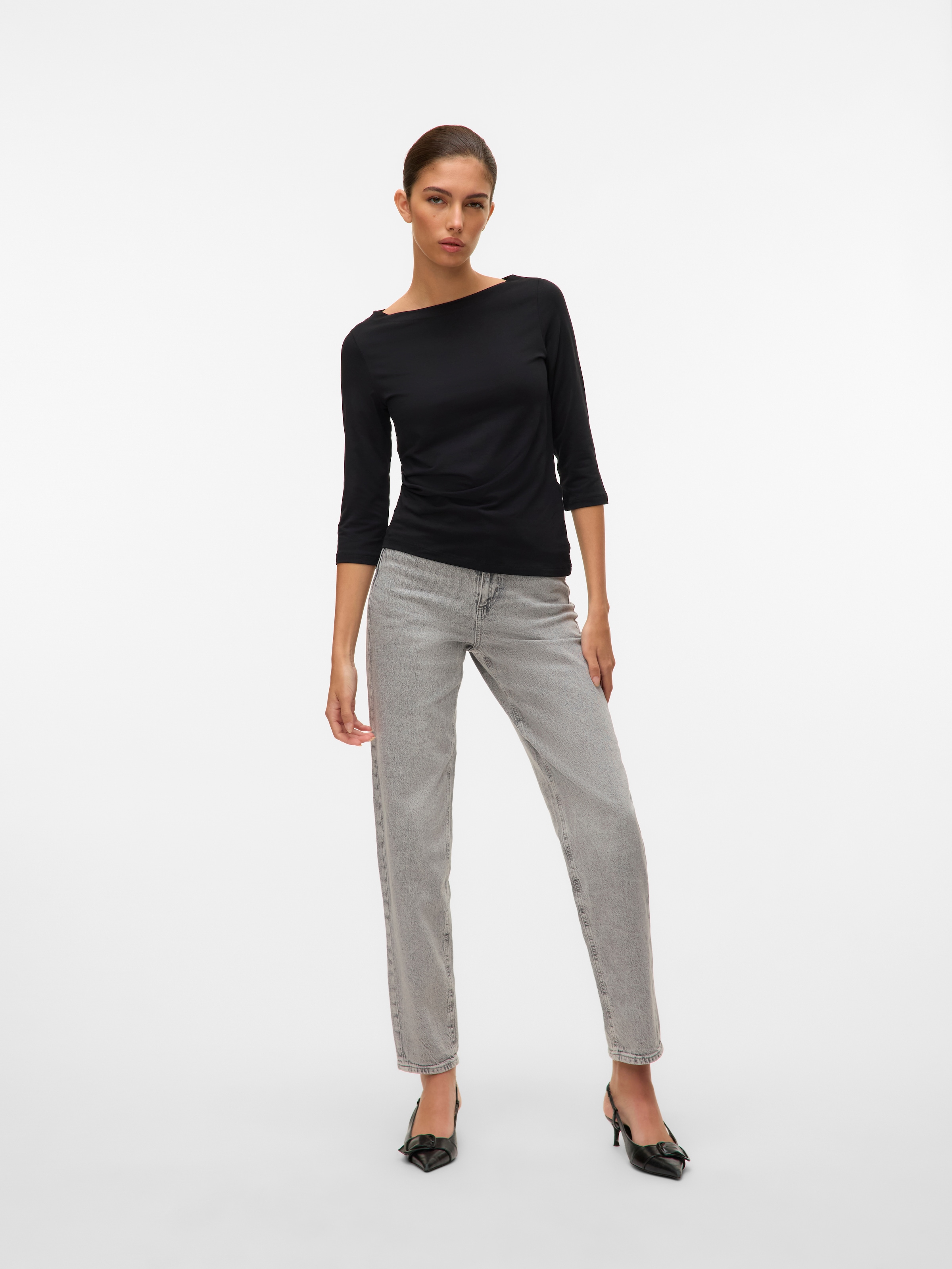 Vero Moda T-shirt à manches 3/4 »VMPANDA MODAL 3/4 TOP JRS NOOS« Baumwollmischung, regular fit