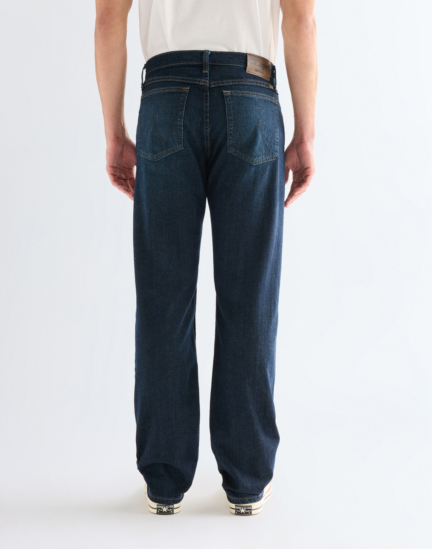 Wrangler Straight-Jeans aus elastischer Baumwollmischung