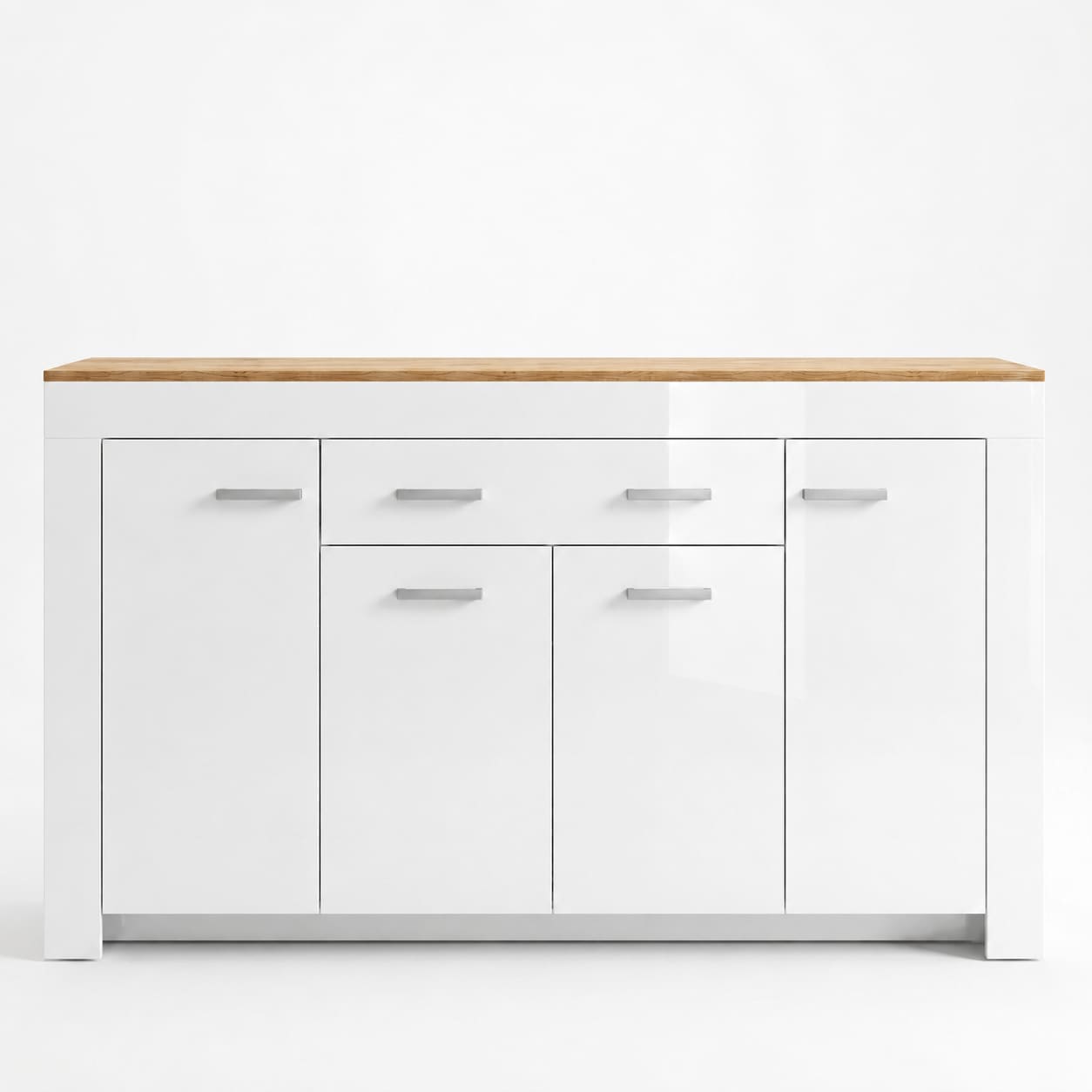 GOODproduct Kombikommode »Milan Sideboard, Highboard, Kommode, Schubladenkommode« Breite 190,4 cm, hochglänzende Fronten, 4 Türen, 1 Schublade