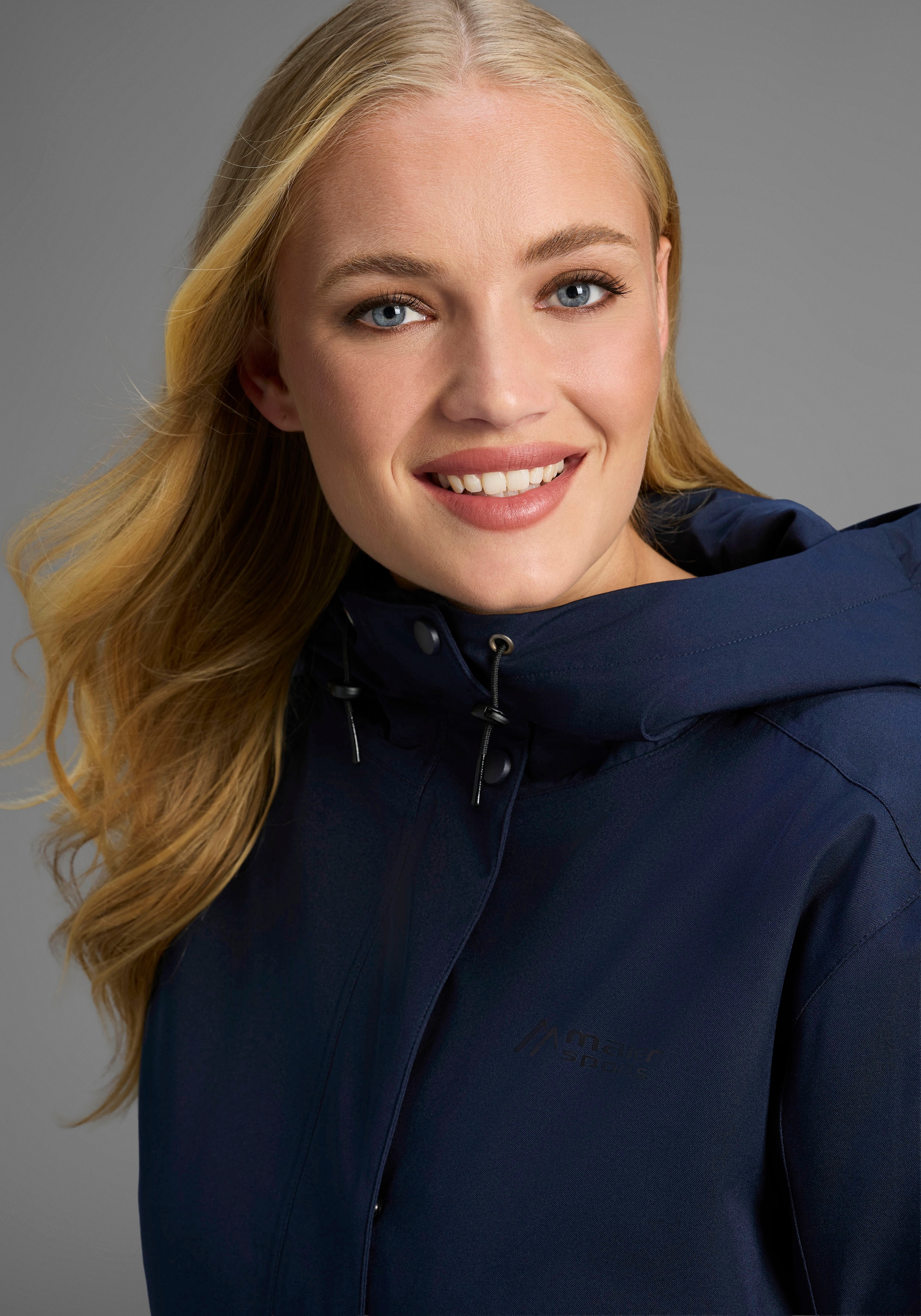 Maier Sports Allwetterjacke »DA-JACKE MTEX EL. LISBON« mit Kapuze mit mTEX-10.000-Membran, wasserdicht, winddicht, atmungsaktiv