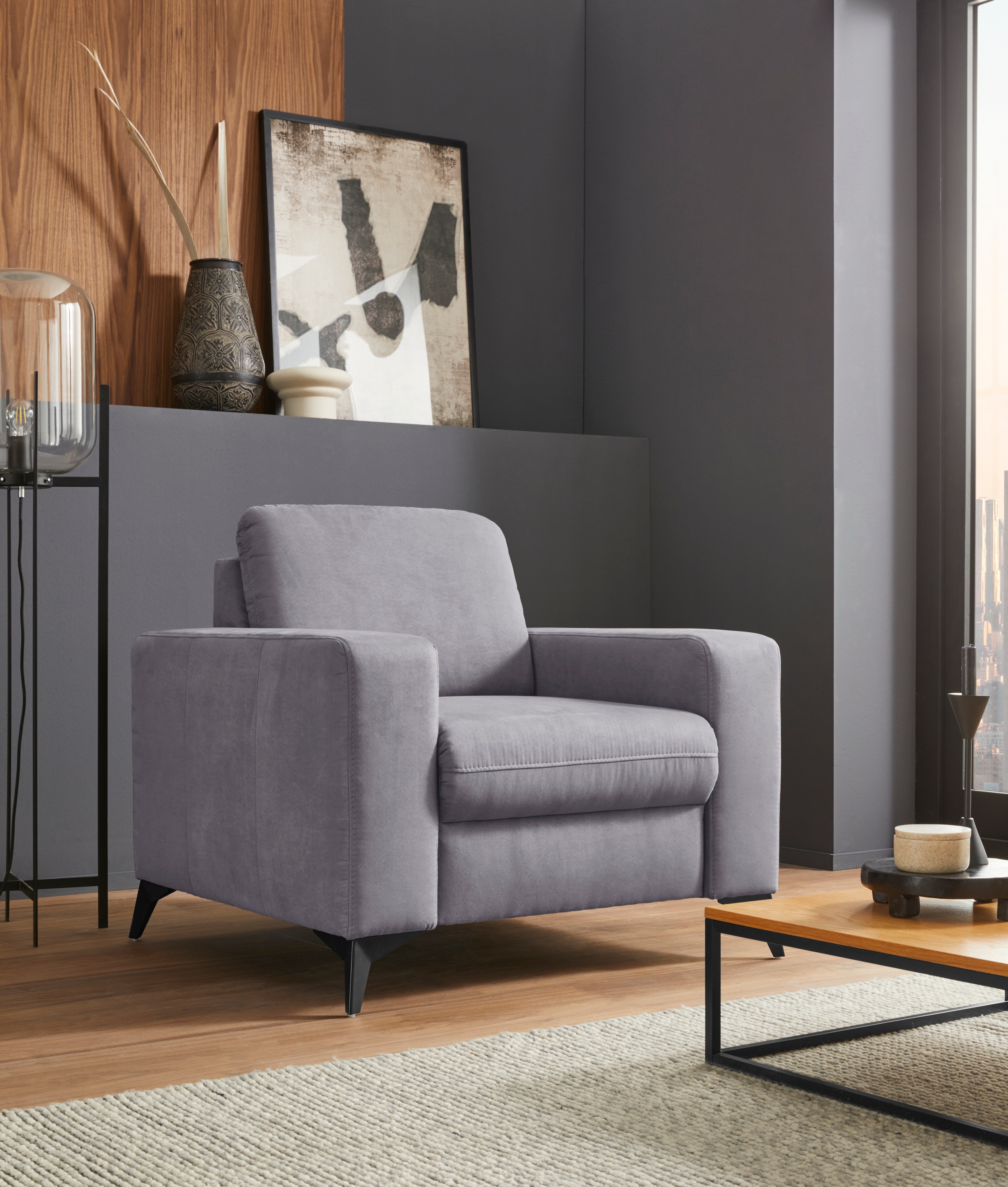 Home affaire Sessel »Lolland« passend zur Serie "Lolland", wahlweise mit feucht abwischbarem Bezug