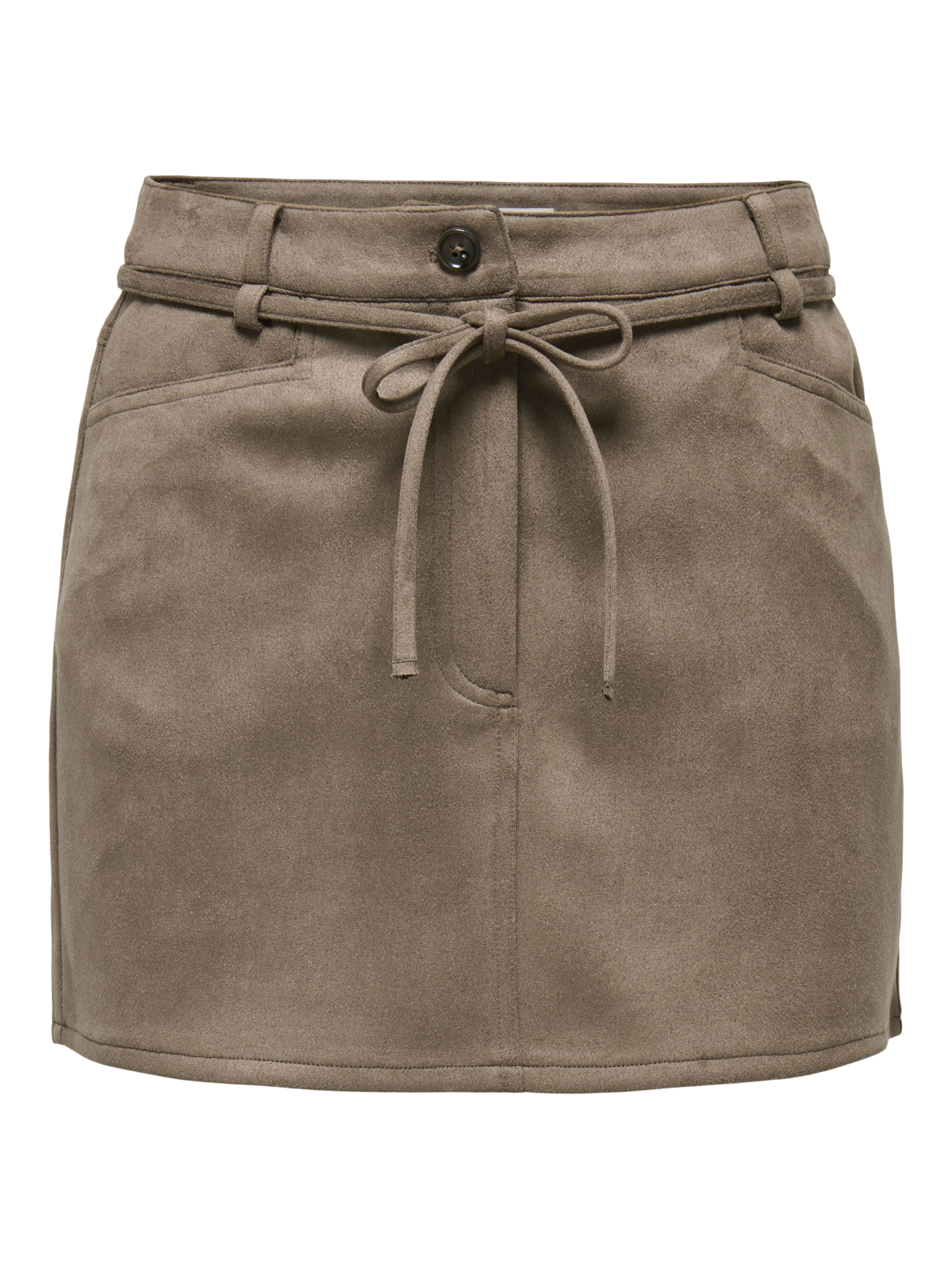 ONLY Minijupe »ONLMIRA HW FAUX SUEDE BELT SKIRT CC PNT« Mélange de matériaux, imitation daim avec stretch