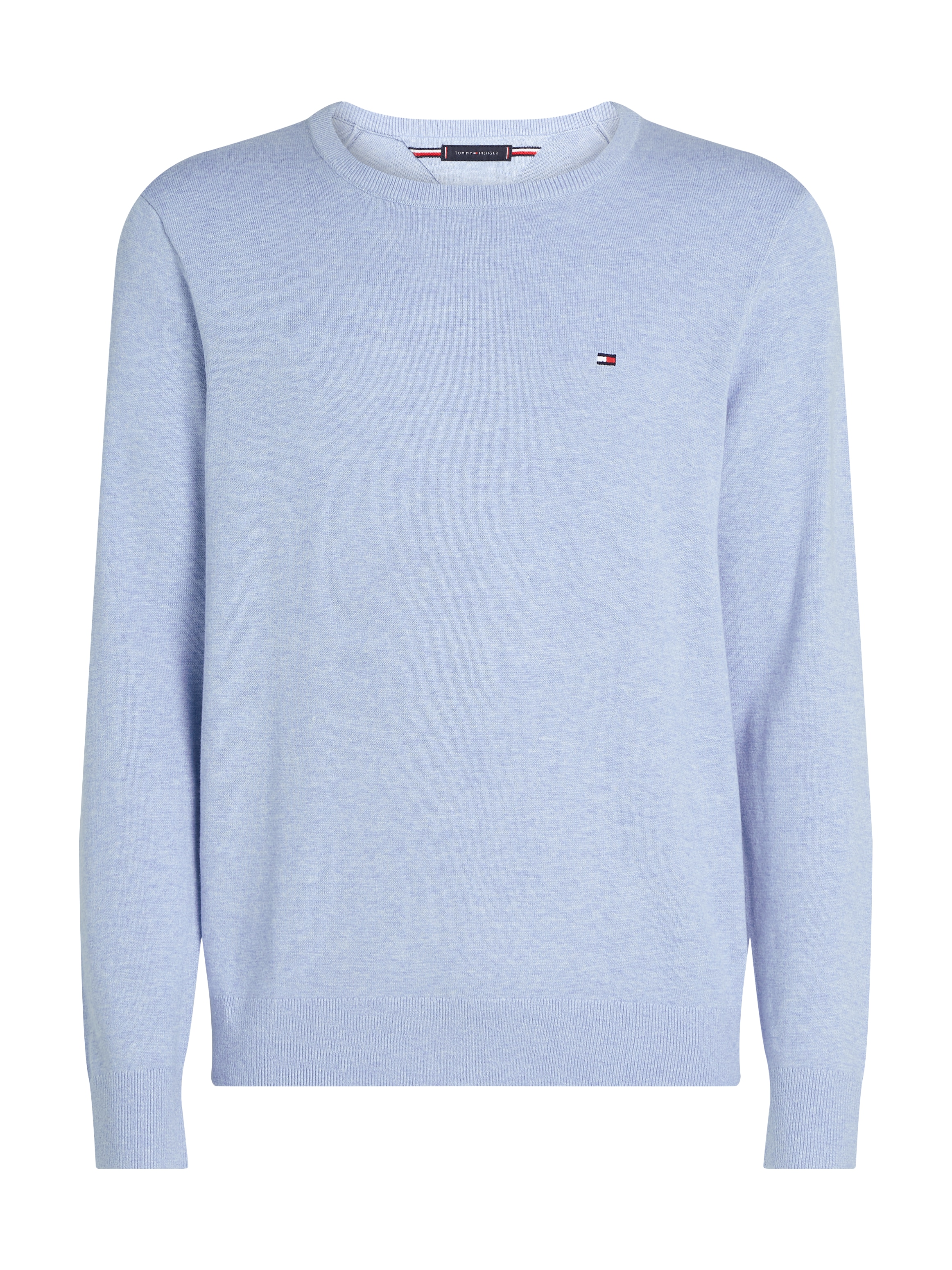 Tommy Hilfiger Rundhalspullover »ESSENTIAL COTTON« Crewneck Regular Fit Premium Mode