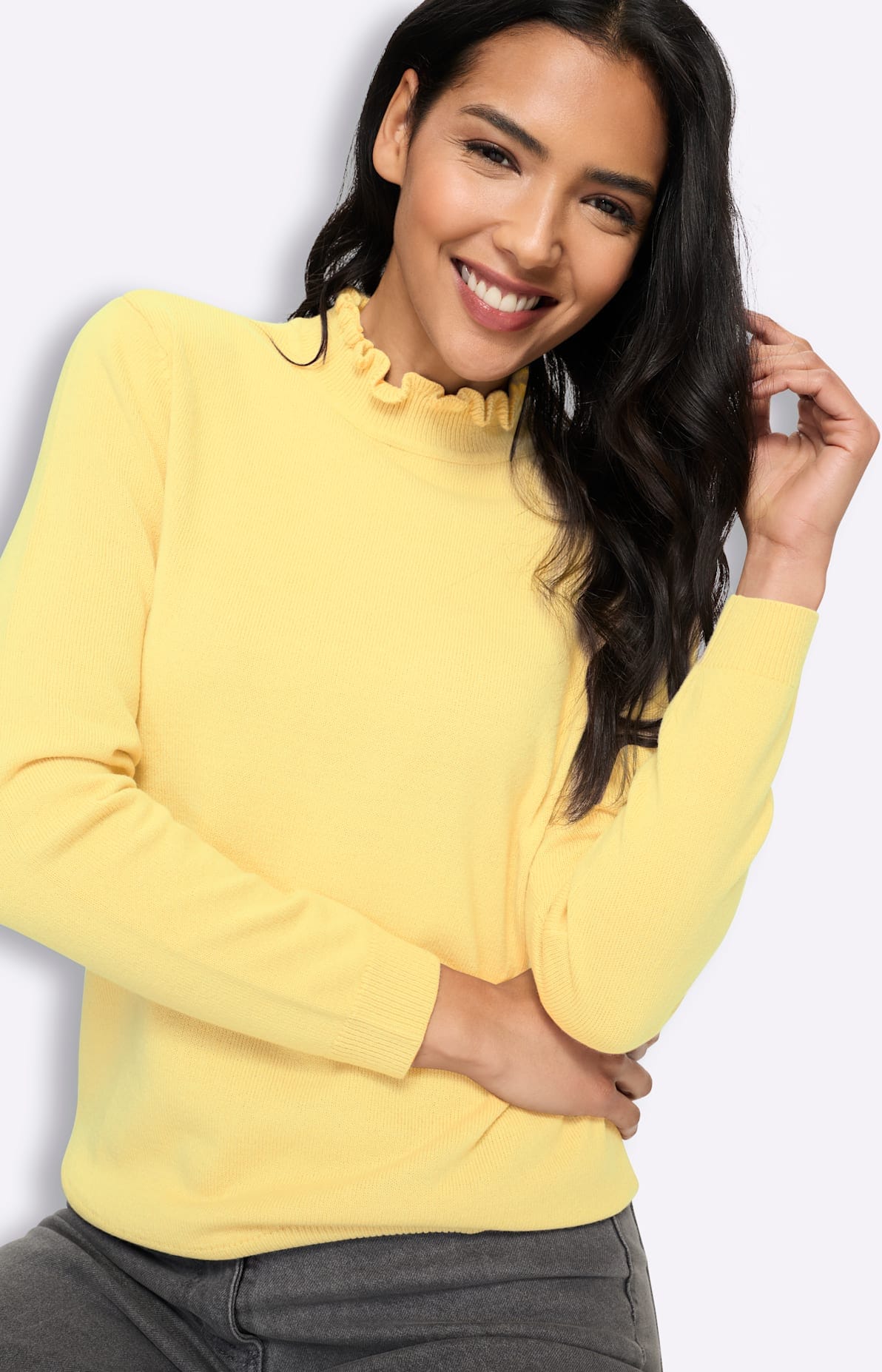 Classic Basics Pull à col montant »Stehkragen-Pullover«