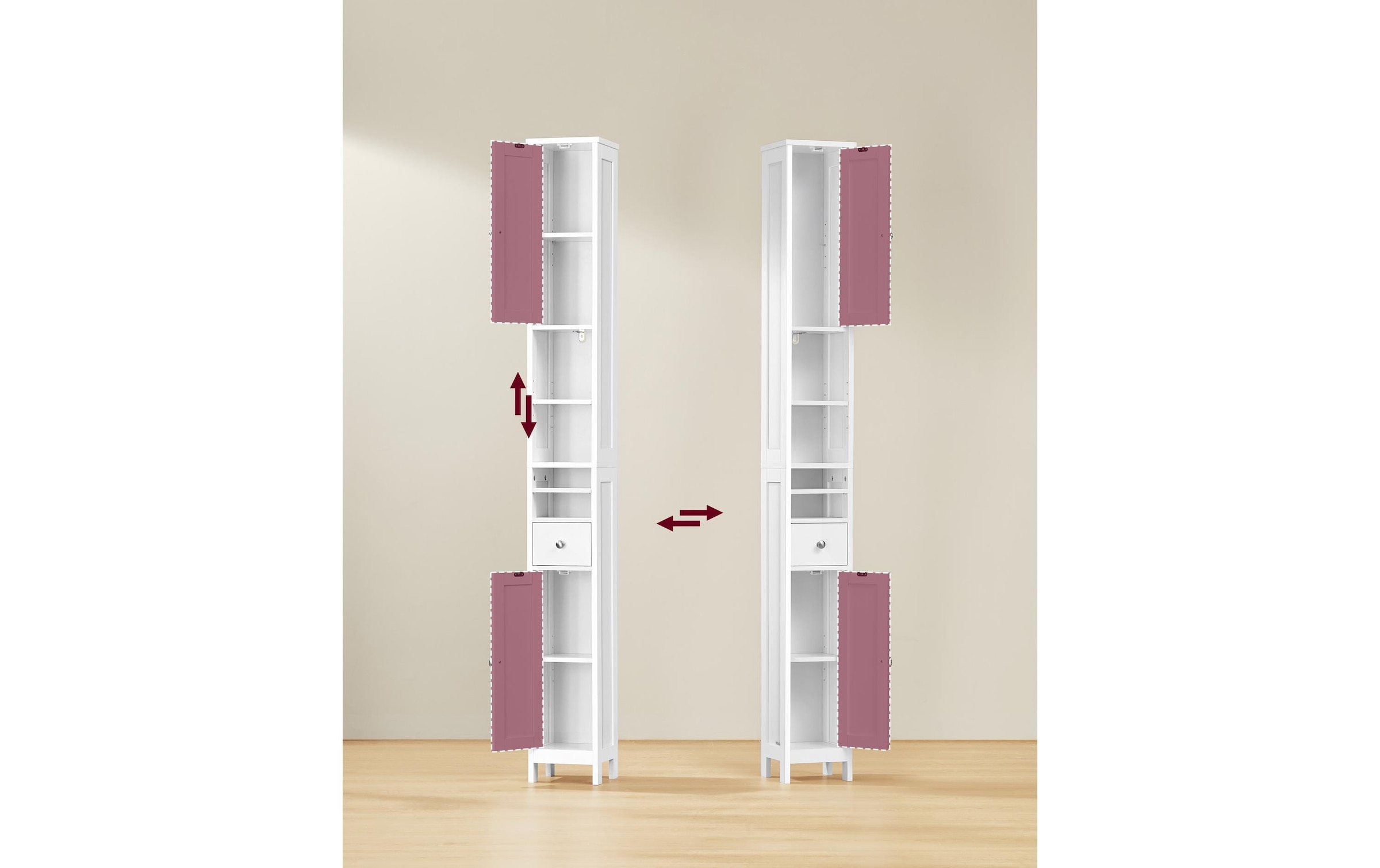 VASAGLE Kommode »Landhausstil 21,4 x 180 cm«