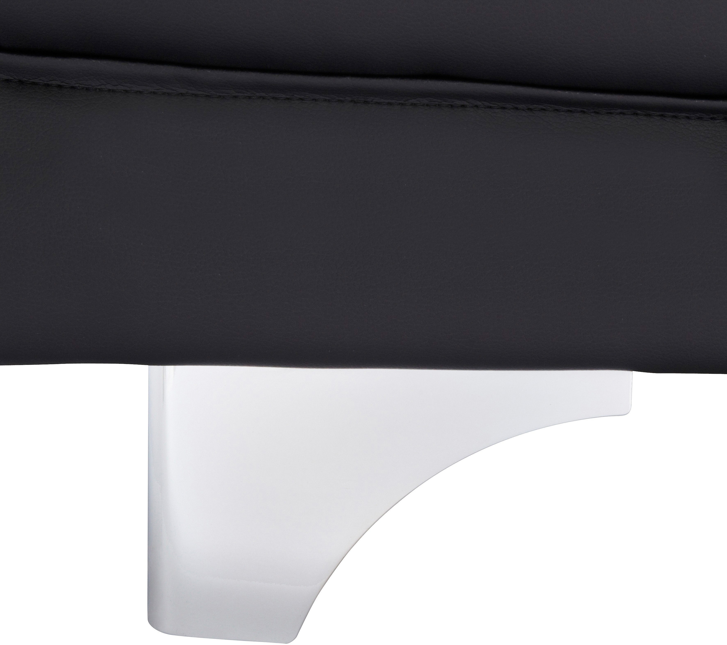 COTTA Ensemble rembourré »Enterprise« Set,  Set bestehend aus: 2-Sitzer mit Kopfteilverstellung & Hocker