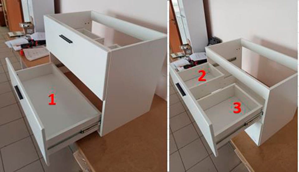 welltime Waschbeckenunterschrank »Ravenna« Breiter Hänge-Waschbeckenunterschrank mit Einsatzwaschbecken