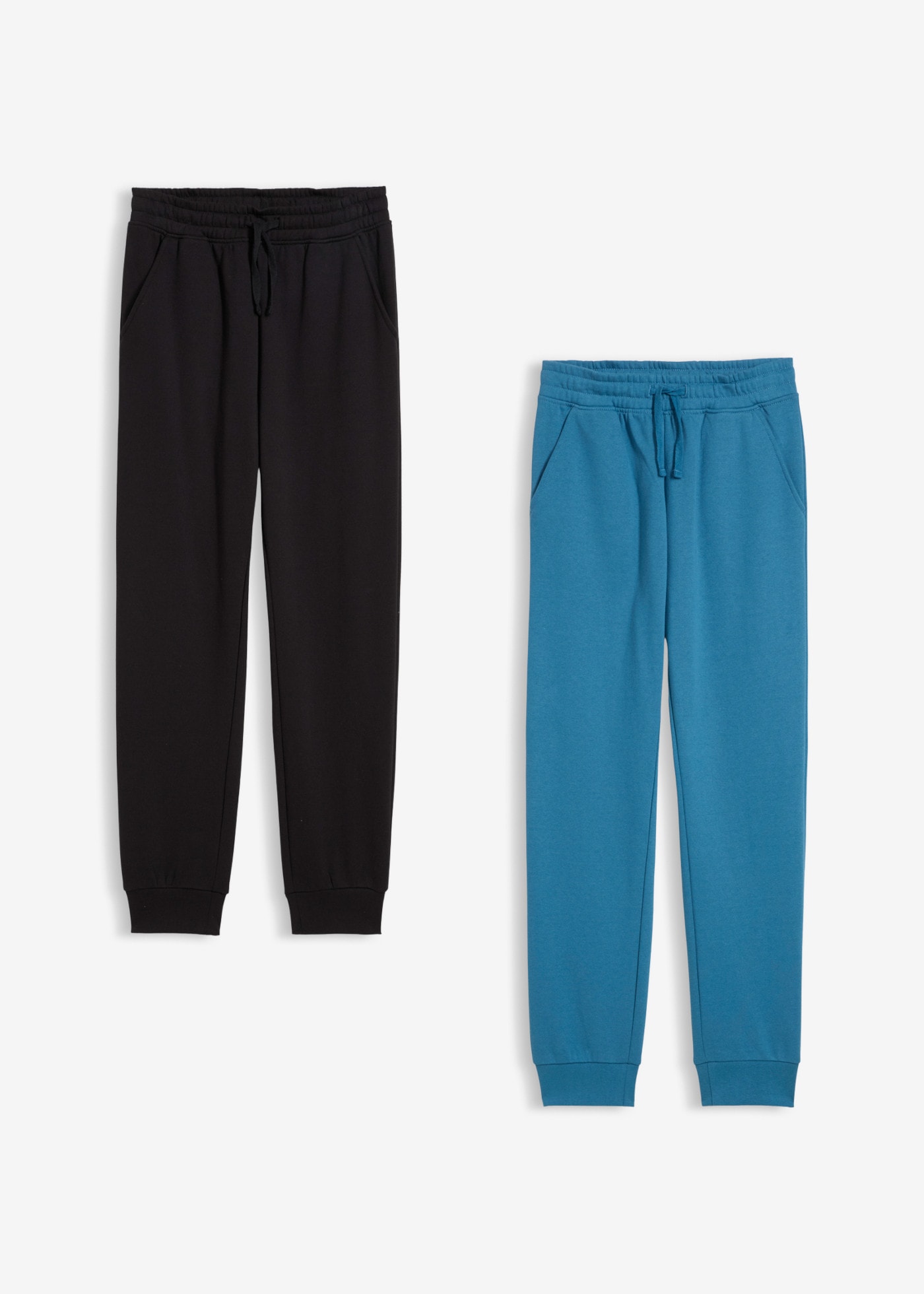 bonprix Pantalon de jogging  pour enfants, en lot de deux, en coton et polyester, coupe régulière