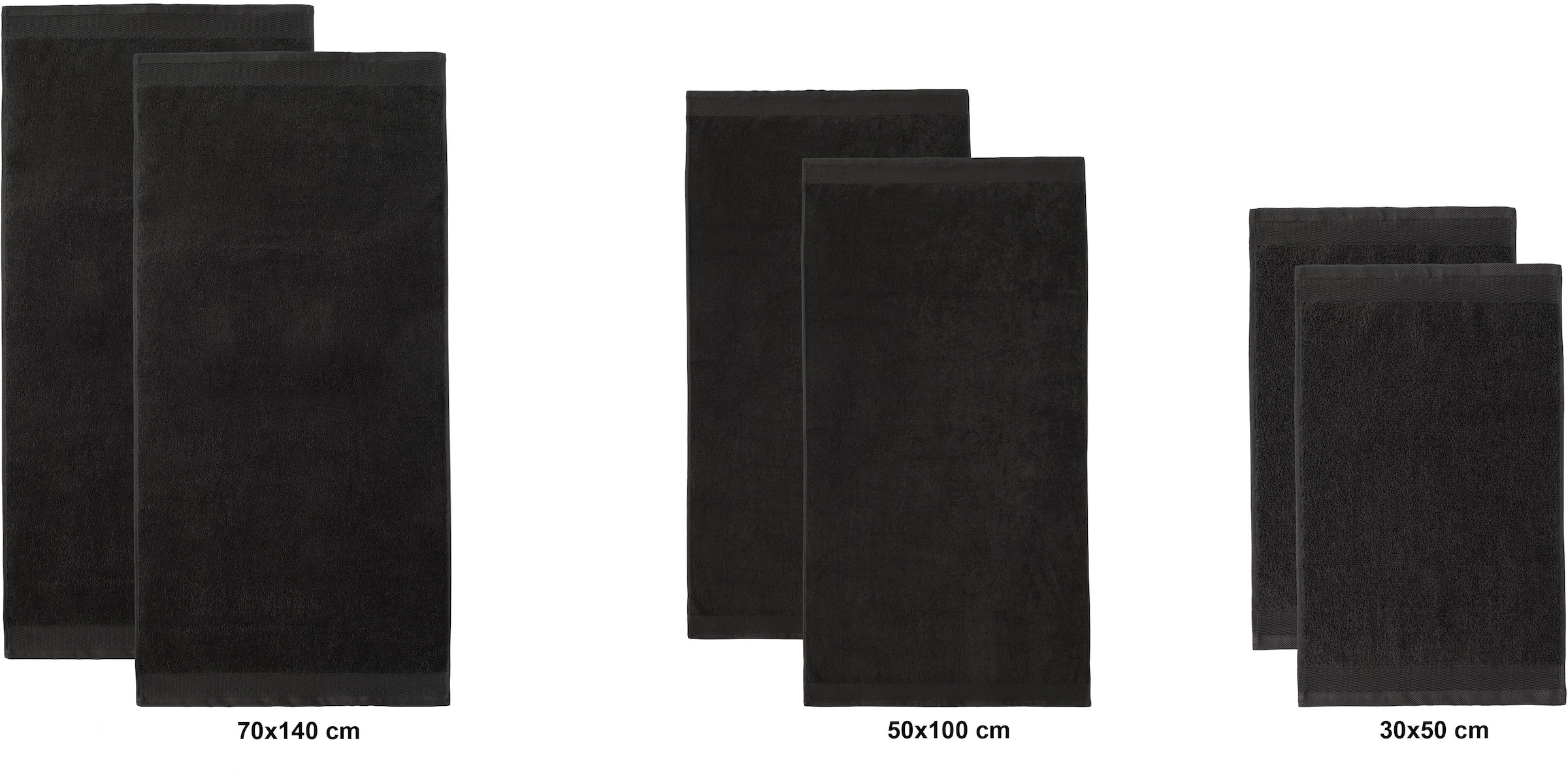 GOODproduct Handtuch Set »Fenya, flauschig und weich, Premium Handtücher, 550 gr/m²« Set 6 Stk. Walkfrottier mit Bordüre, Set, 100% Baumwolle, Hotel-Qualität, 5 Jahre Garantie