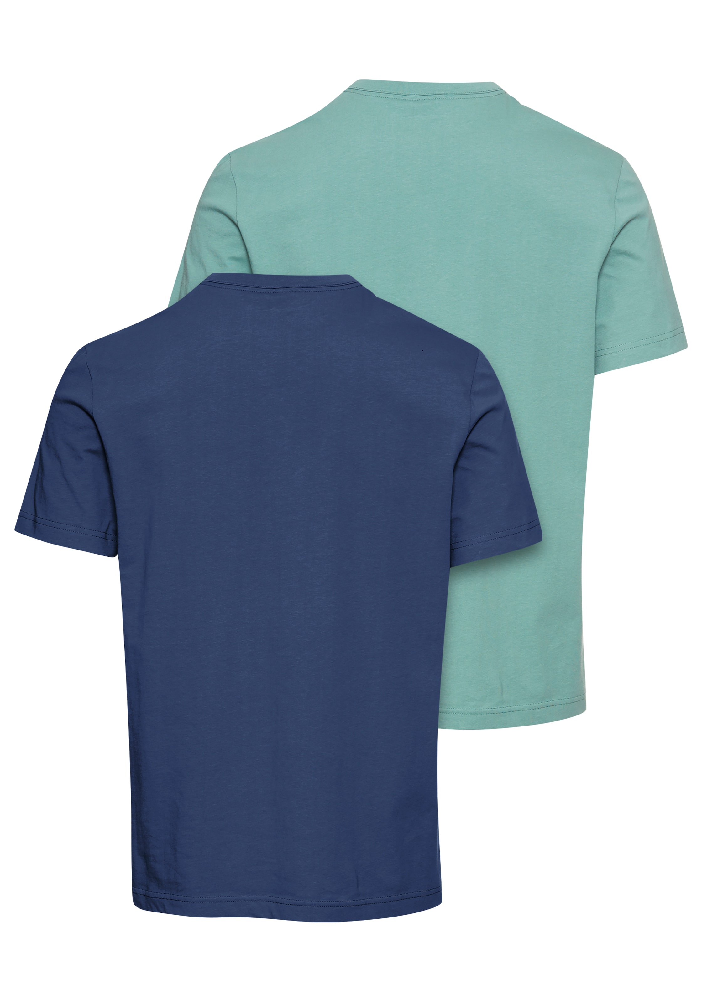 H.I.S T-shirt Henleys 2-er Pack,  mit Knopfleiste
