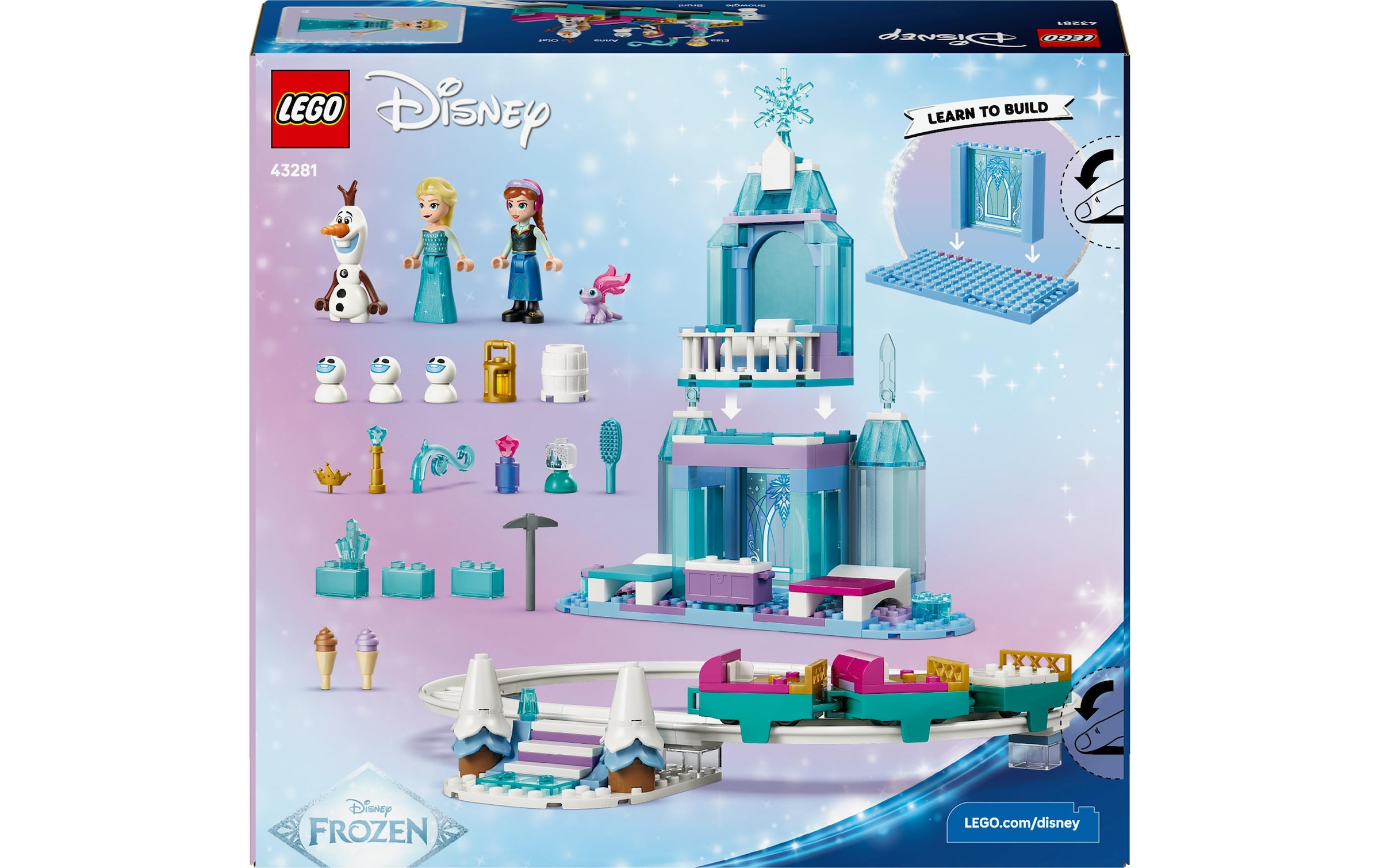   Konstruktionsspielsteine »Disney Princess Elsas Schlittenfahrt um den Eispalast 43281« Kategorie: Disney