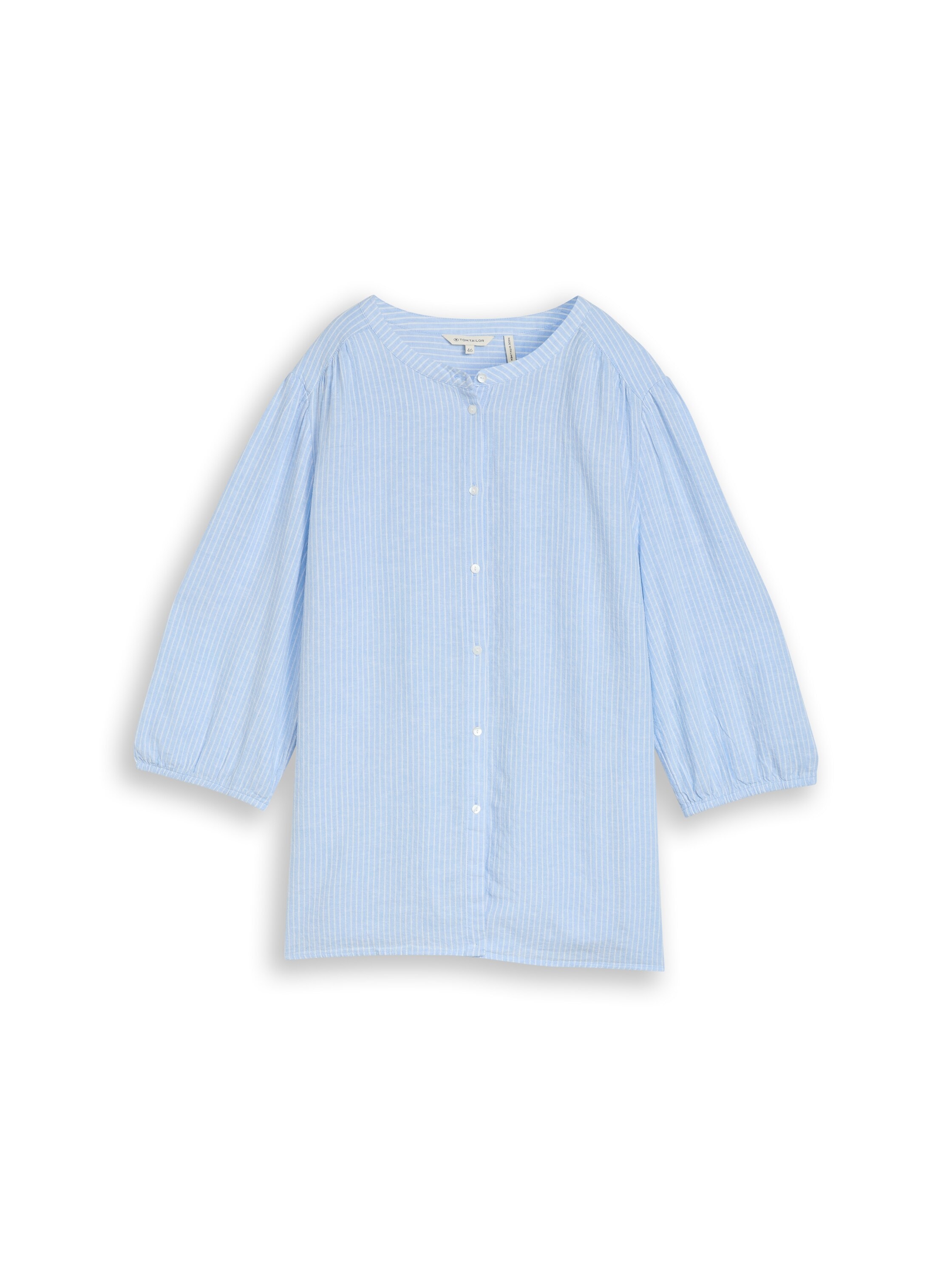 TOM TAILOR PLUS Schluppenbluse mit Streifen-Design