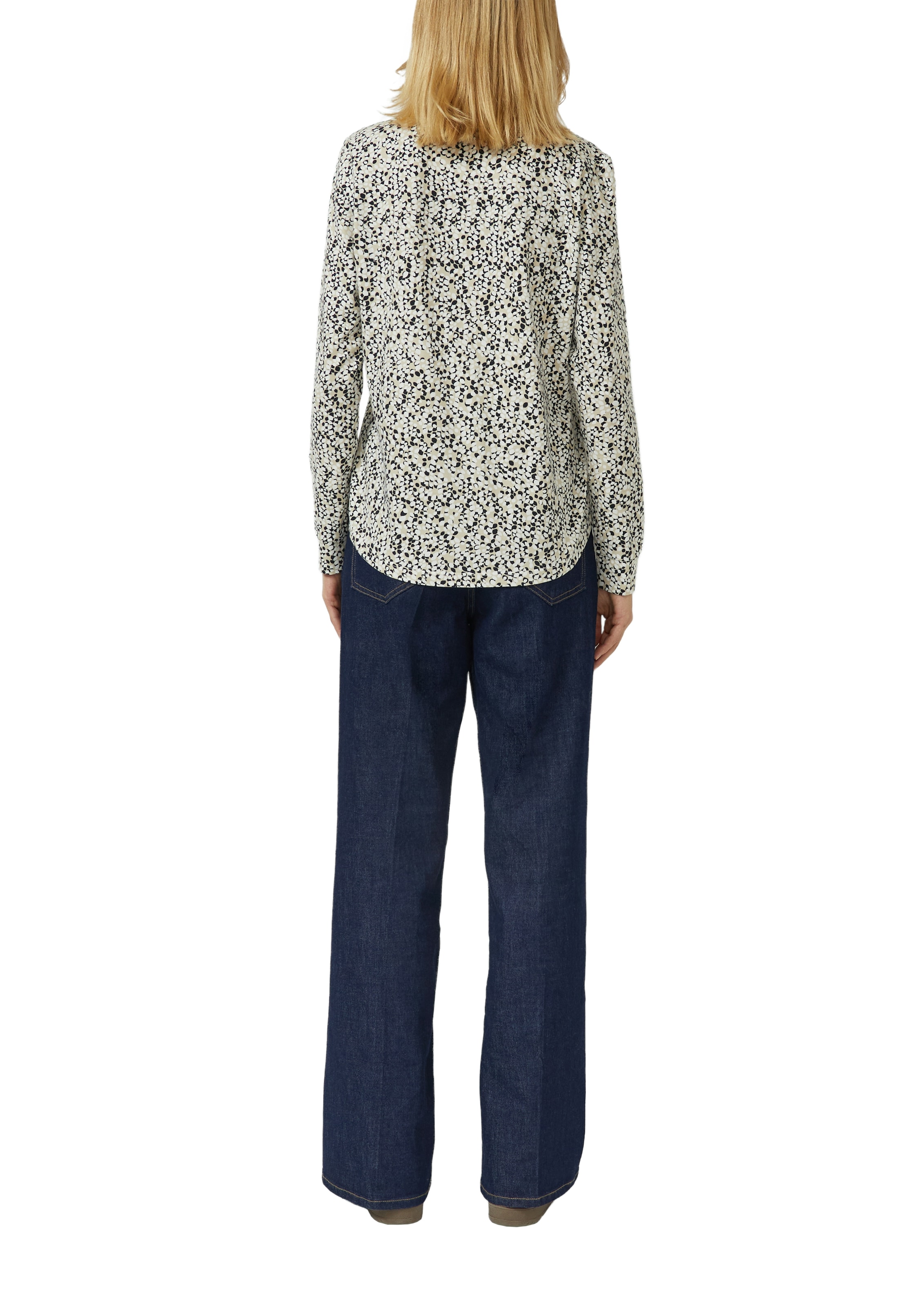 s.Oliver Blouse à manches longues mit Allover-Druck