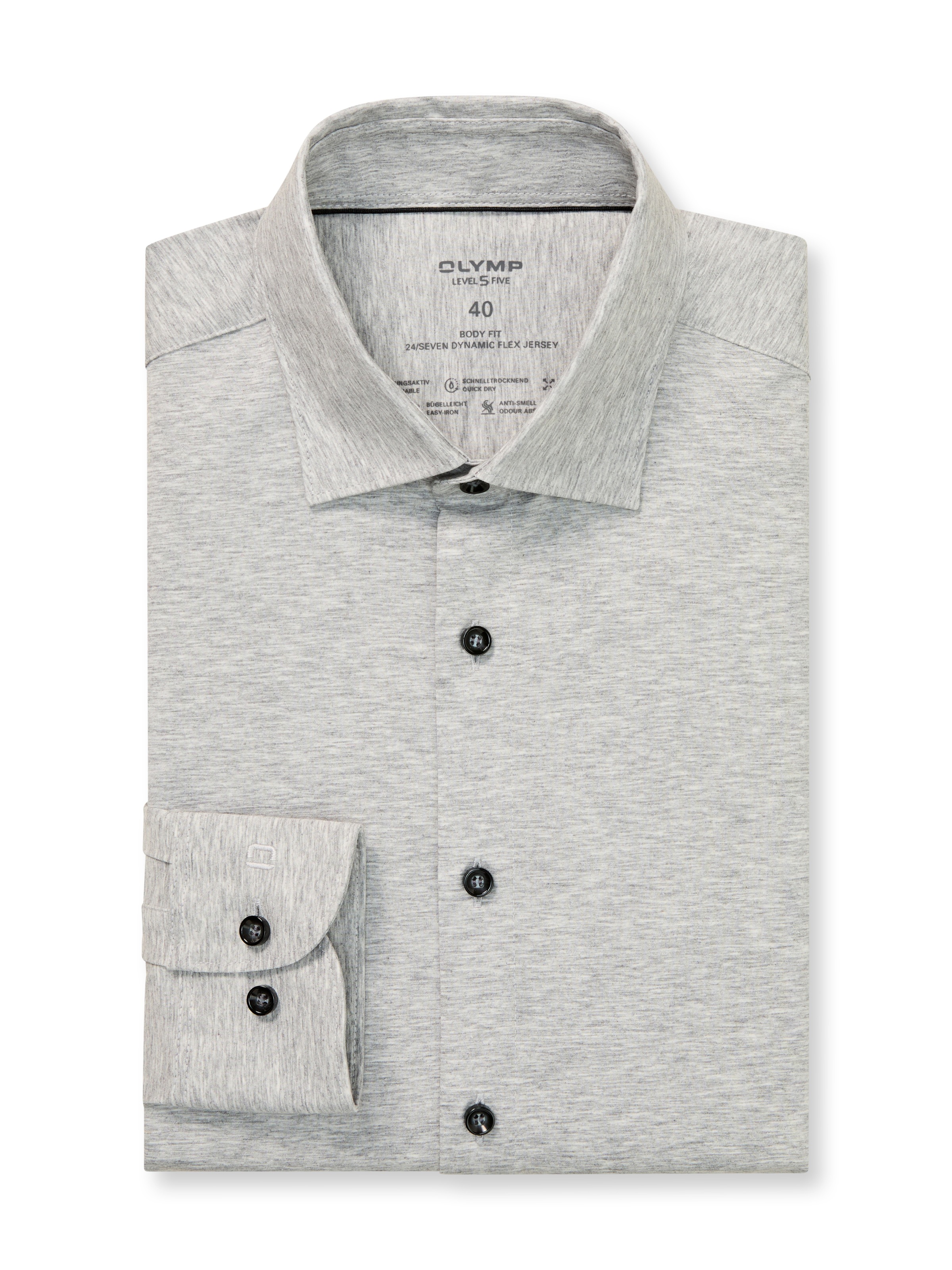 OLYMP Chemise d'affaires »Level Five body fit Jerseyshirt« en qualité jersey