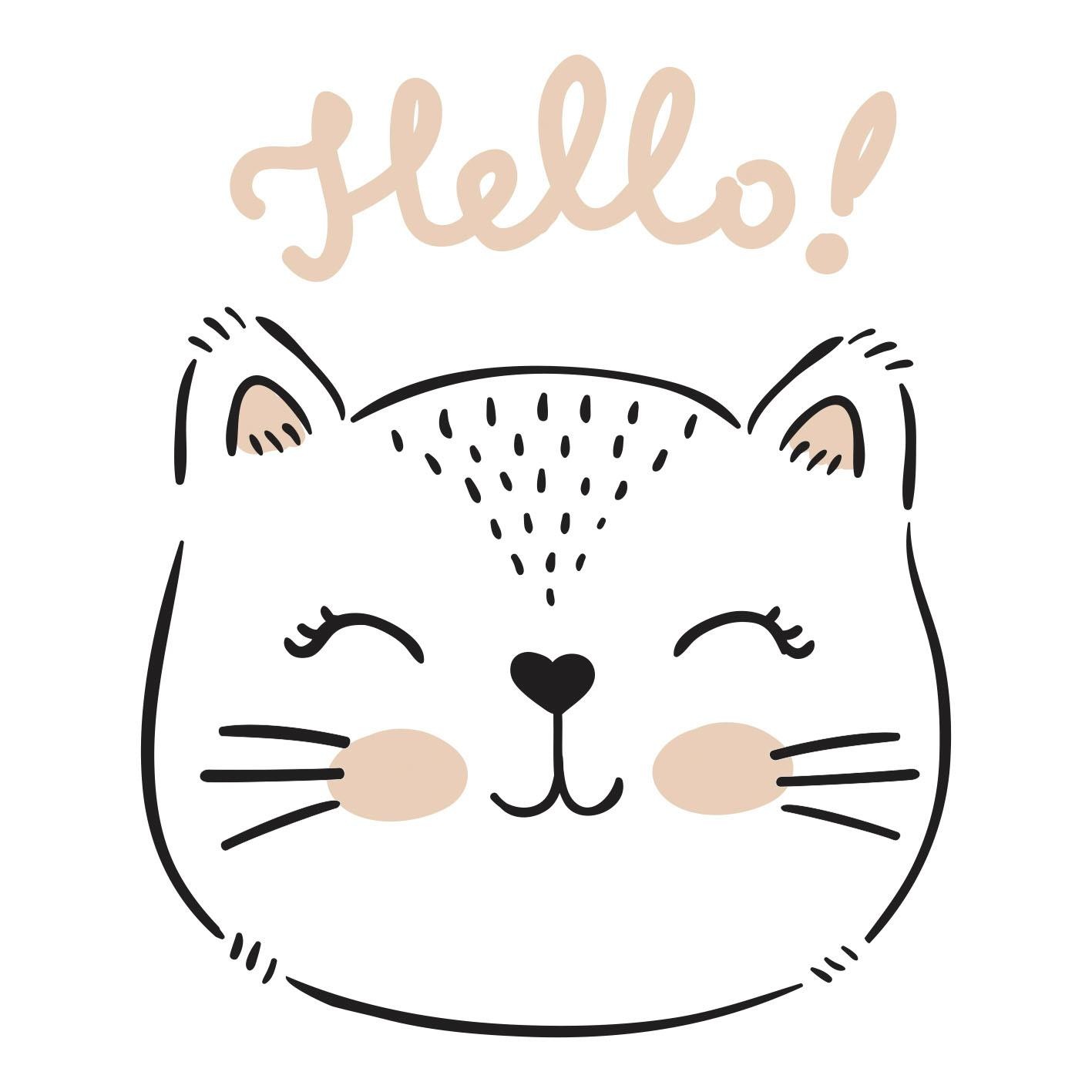 queence Coussin décoratif »Hello« housse de coussin sans rembourrage, 1 pièce
