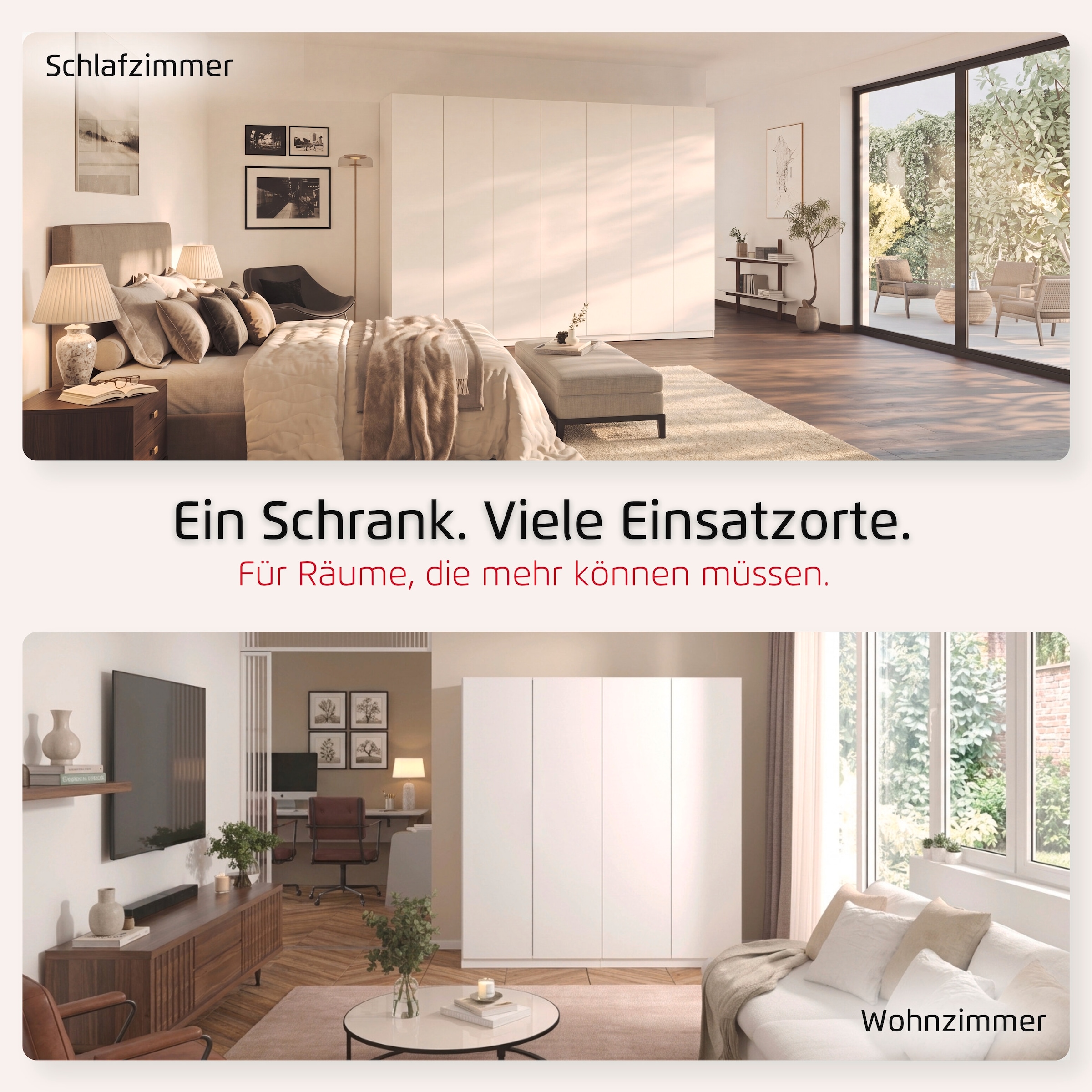 rauch Armoires à vêtements »ANBAUELEMENT für vorhandene Schränke WELTNEUHEIT ELVIK by rauch-ONE« PATENTIERTES SCHNELLMONTAGESYSTEM mit Push-to-open MADE IN GERMANY
