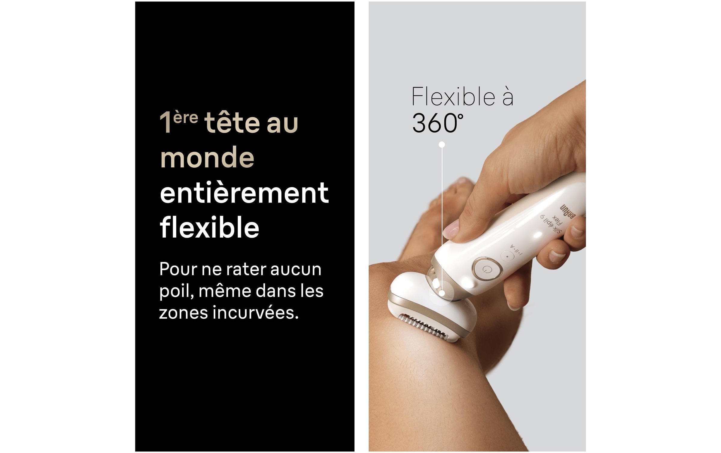 Braun Épilateur »Silk-épil 9 SES9-060 3D« 360° Flex, Wet & Dry, SmartLight, Rasieraufsatz, Trimmeraufsatz