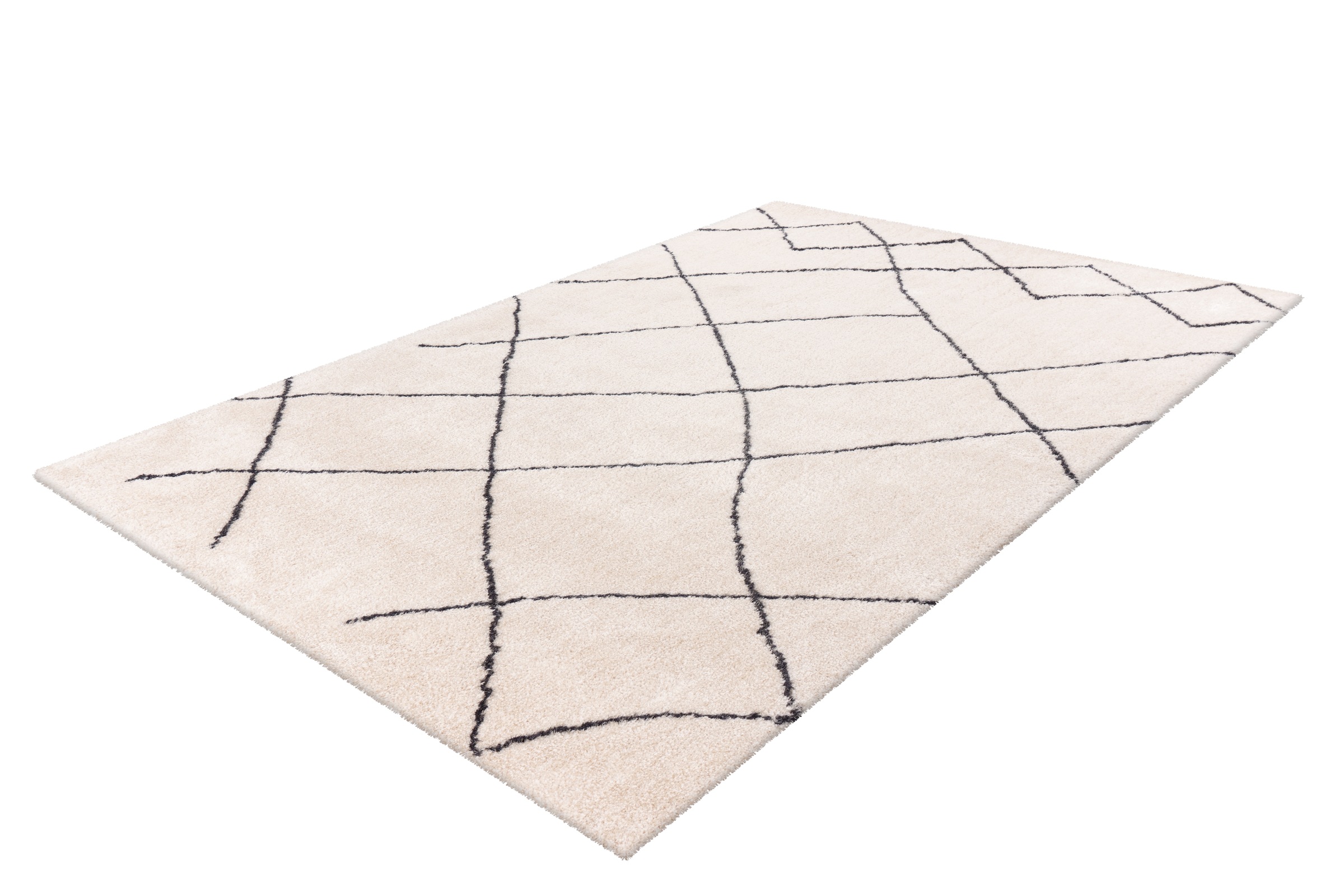 me gusta Tapis »Orlando 525« Rectangulaire 27 mm Höhe Attraktives Muster, Retrolook,Baumwollrücken, Fussbodenheizung geeignet