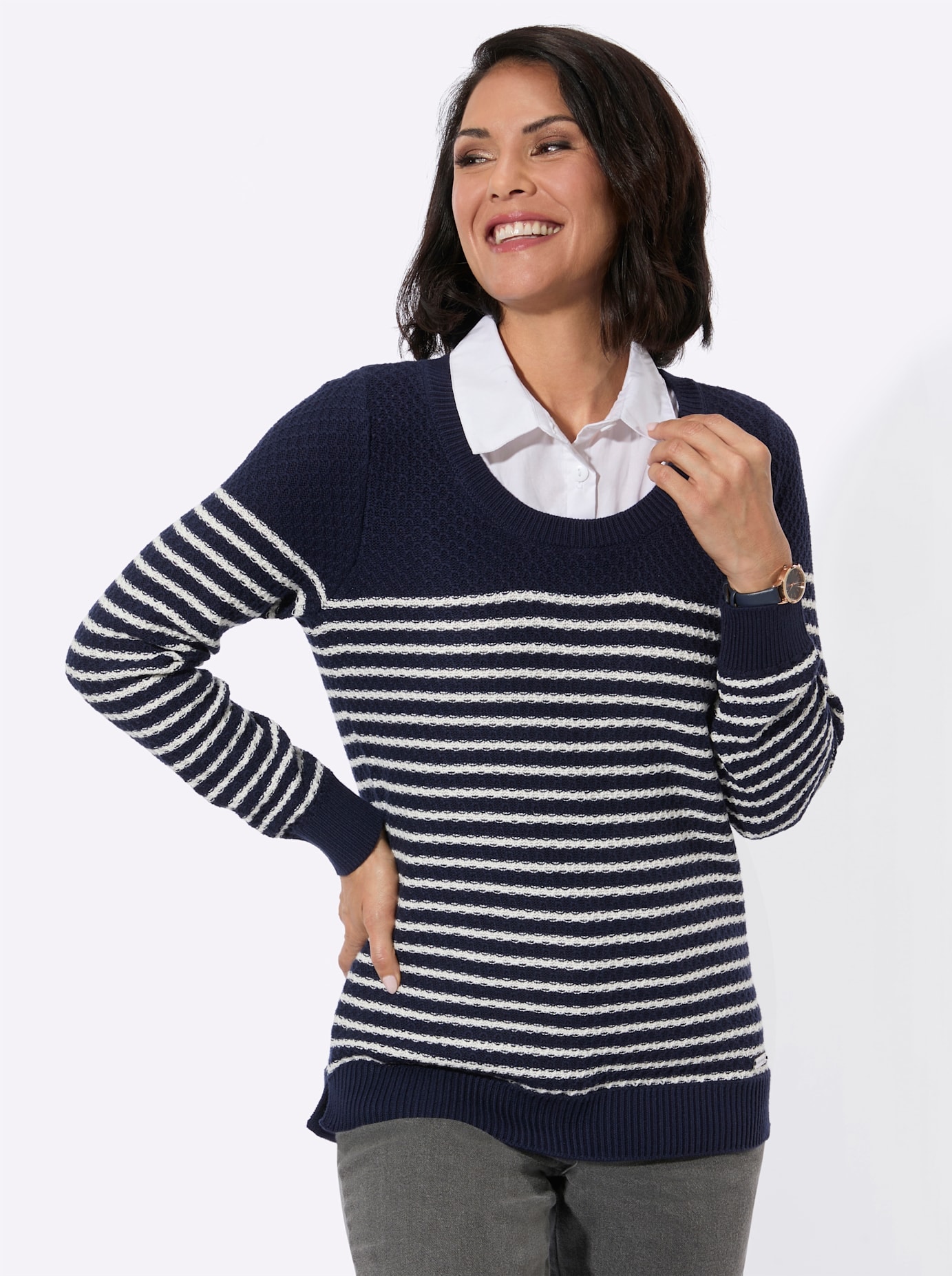 Casual Looks Pull 2 en 1 »2-in-1-Pullover«