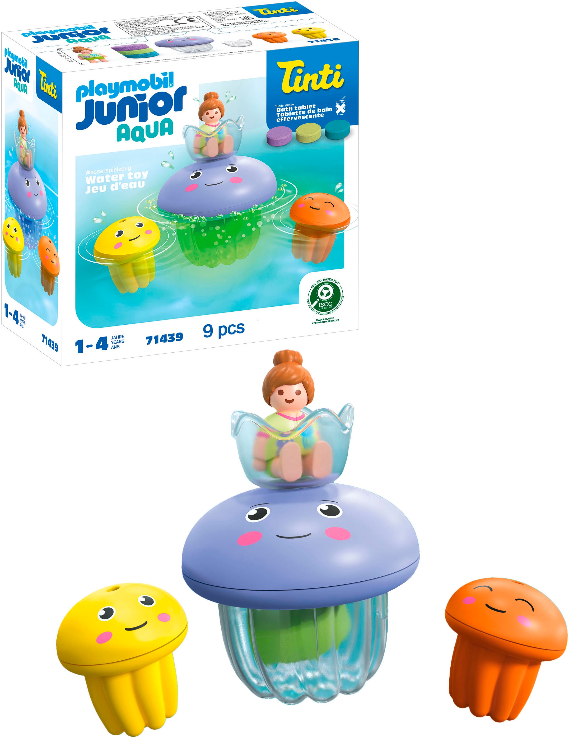 Playmobil® Konstruktions-Spielset »Bunte Quallenfamilie, inkl. 3 Tinti-Badetabletten (71439)« JUNIOR AQUA & Tinti; Made in Europe