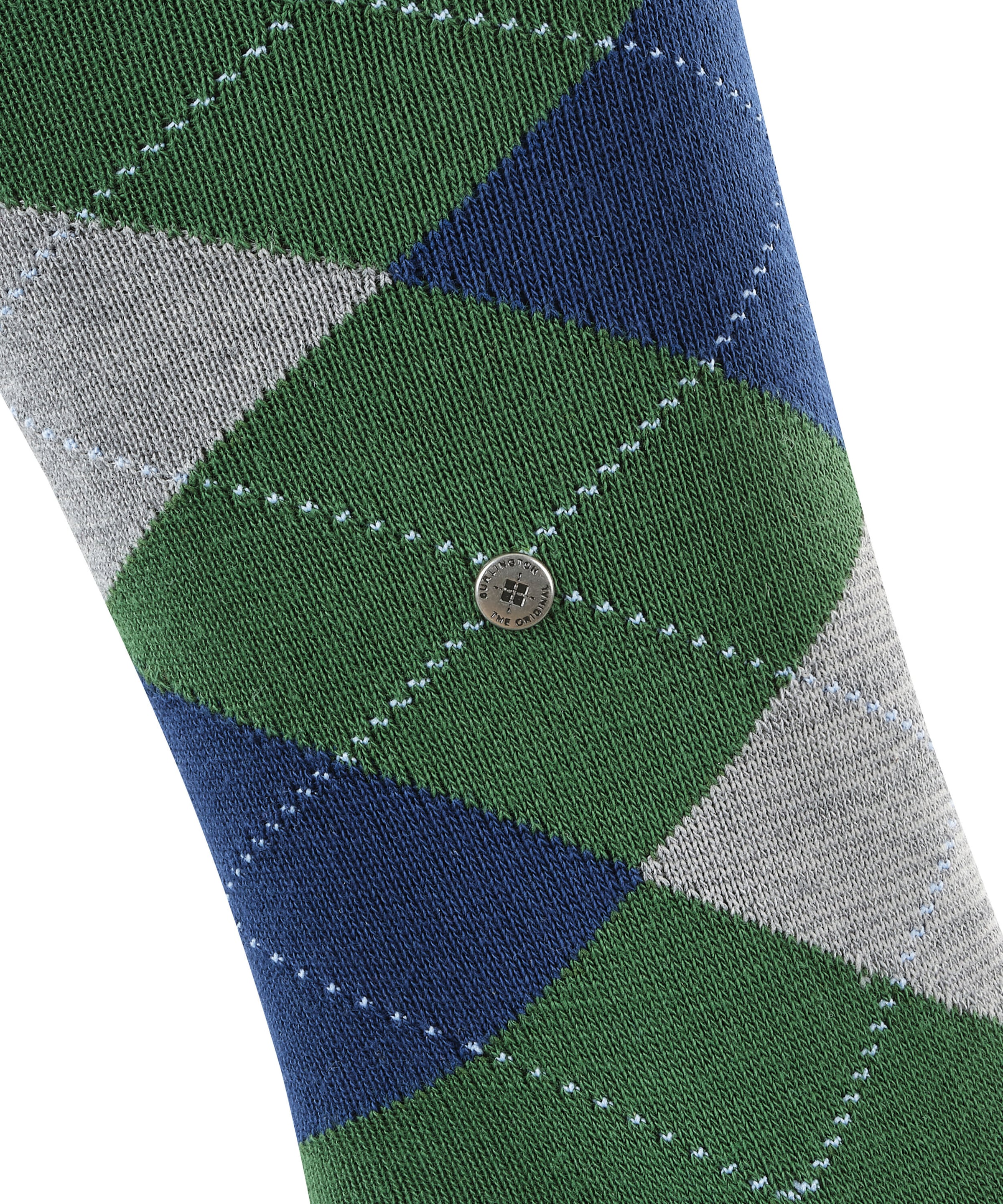 Burlington Kniestrümpfe »King« Einheitsgrösse 40-46, Argyle-Muster, gekämmte Baumwolle