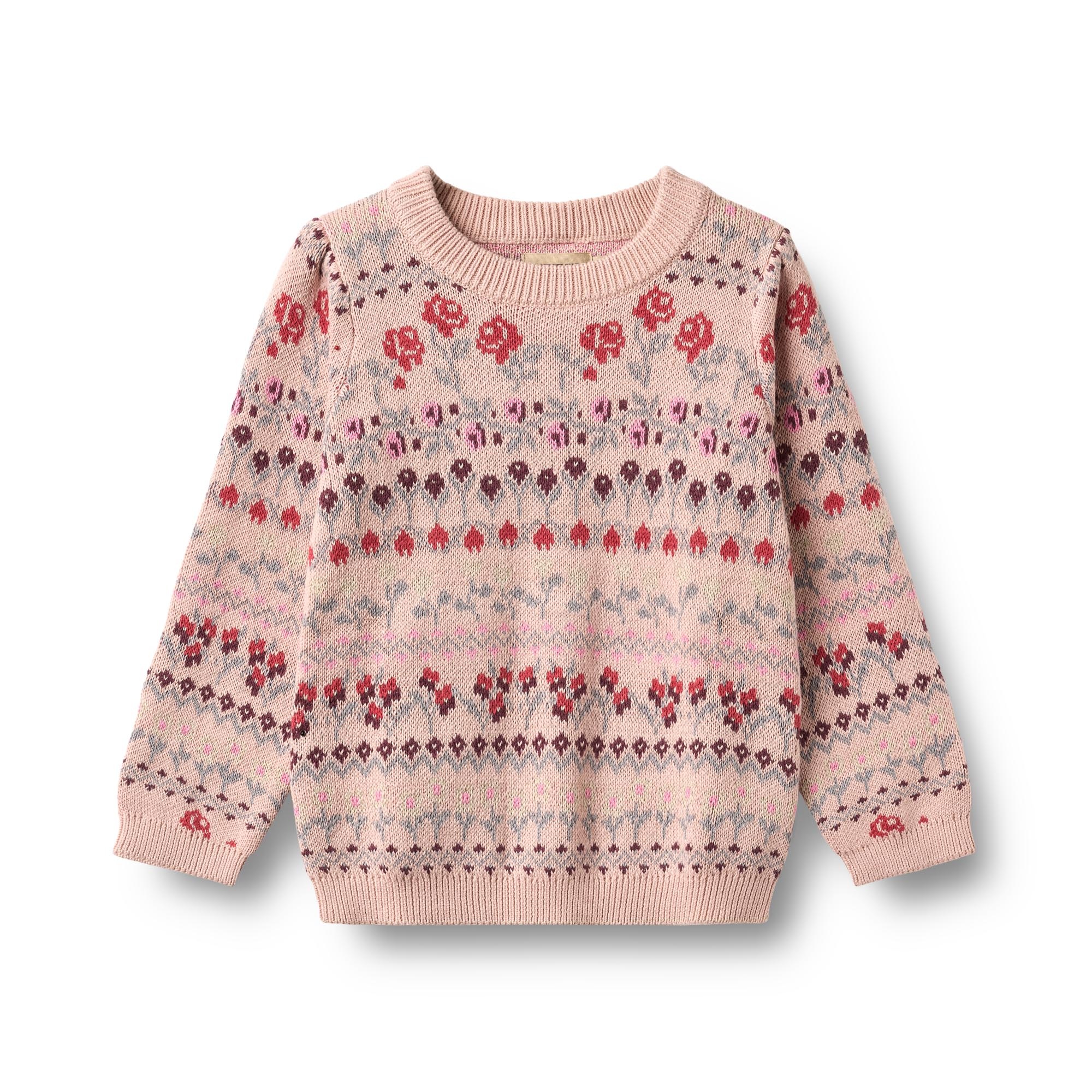 WHEAT Strickpullover »Jacquard Pullover Mikmak« Baumwolle