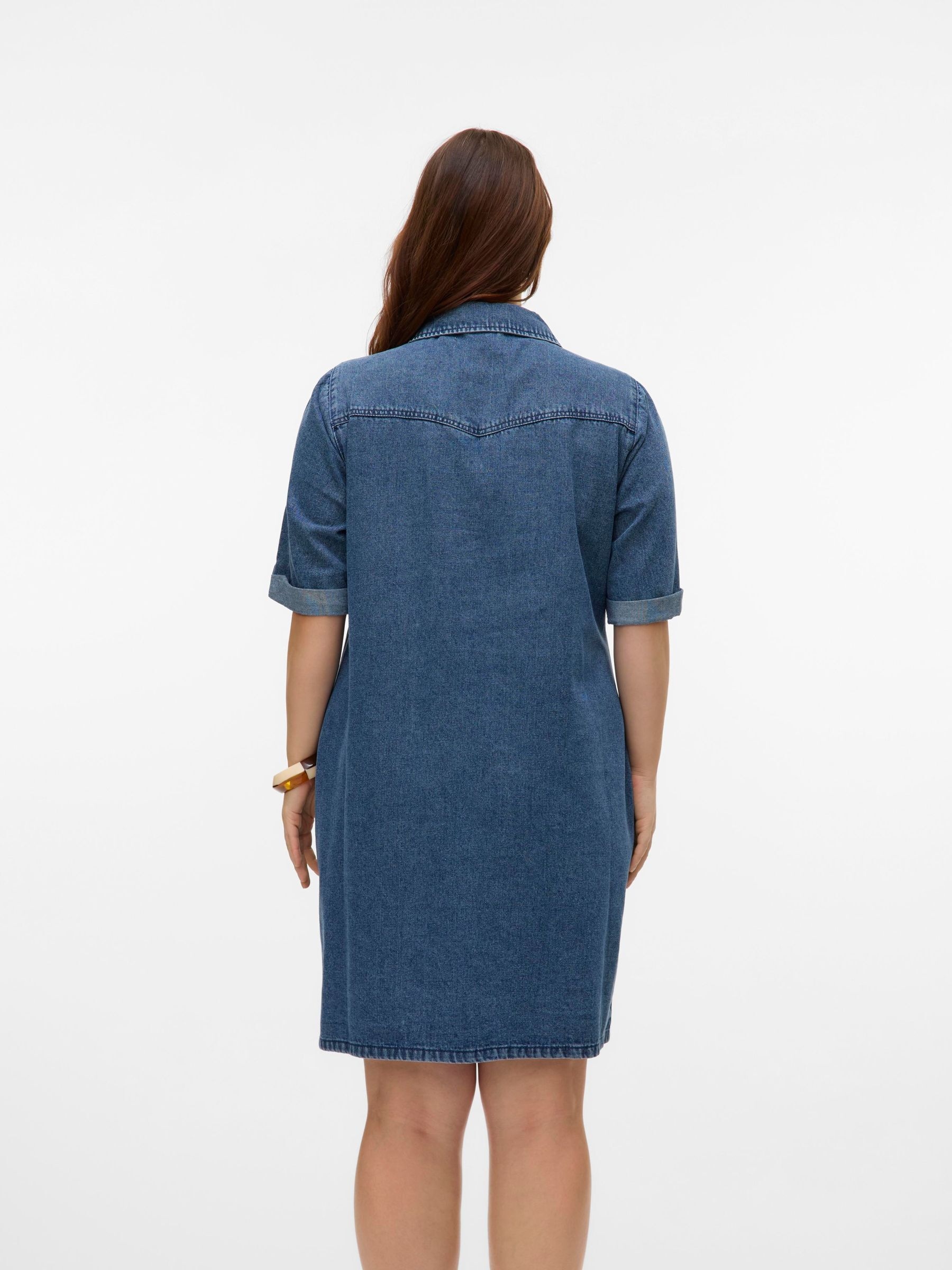Vero Moda Curve Robe en jean »VMCJENNIE SS SHORT DENIM DRESS GA CUR«