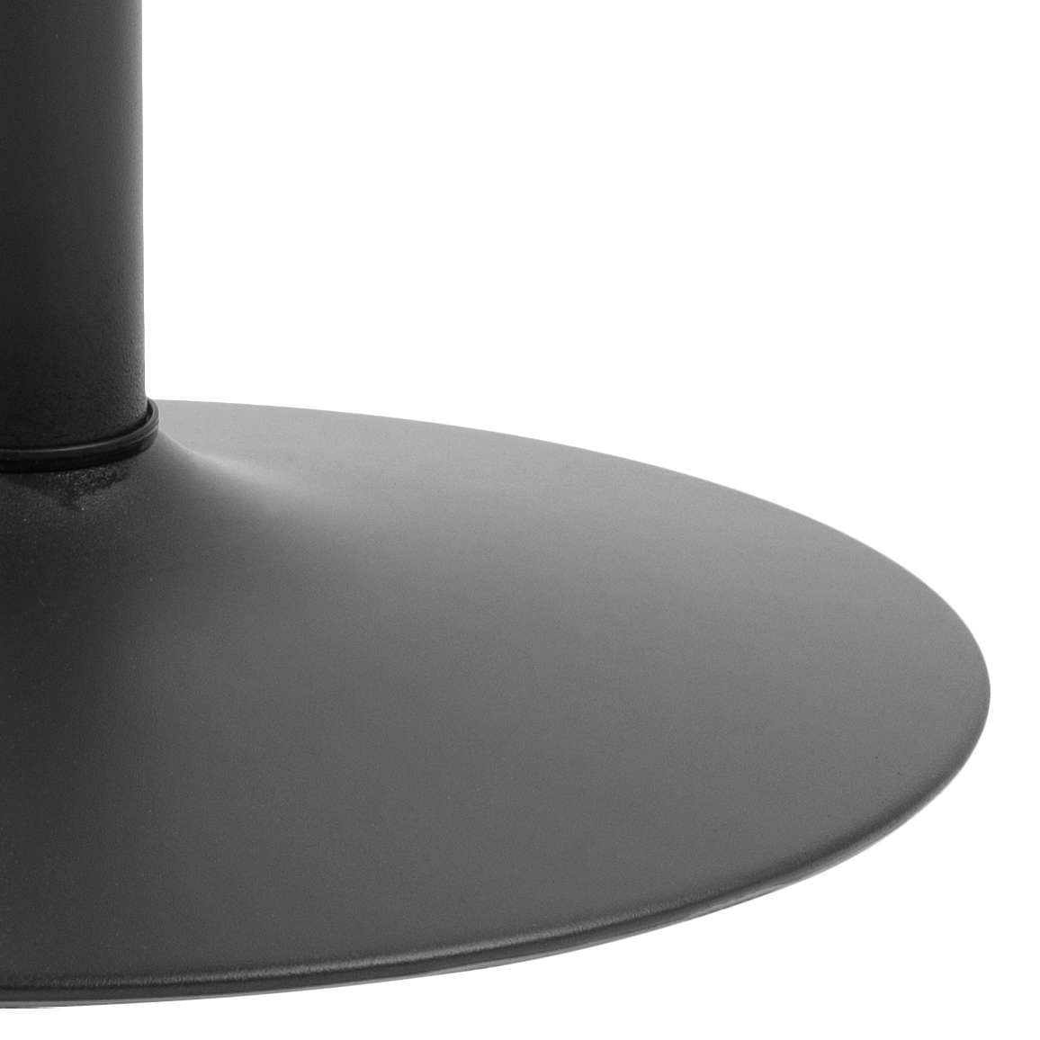 ACTONA GROUP Esstisch »Ibiza, Runder Küchentisch - pflegeleicht, platzsparend & robust« Tisch, Tulpentisch, 1 Stk. tlg. Cafetisch, Esstisch rund Ø 80 cm, Schwarz, mit Trompete Gestell