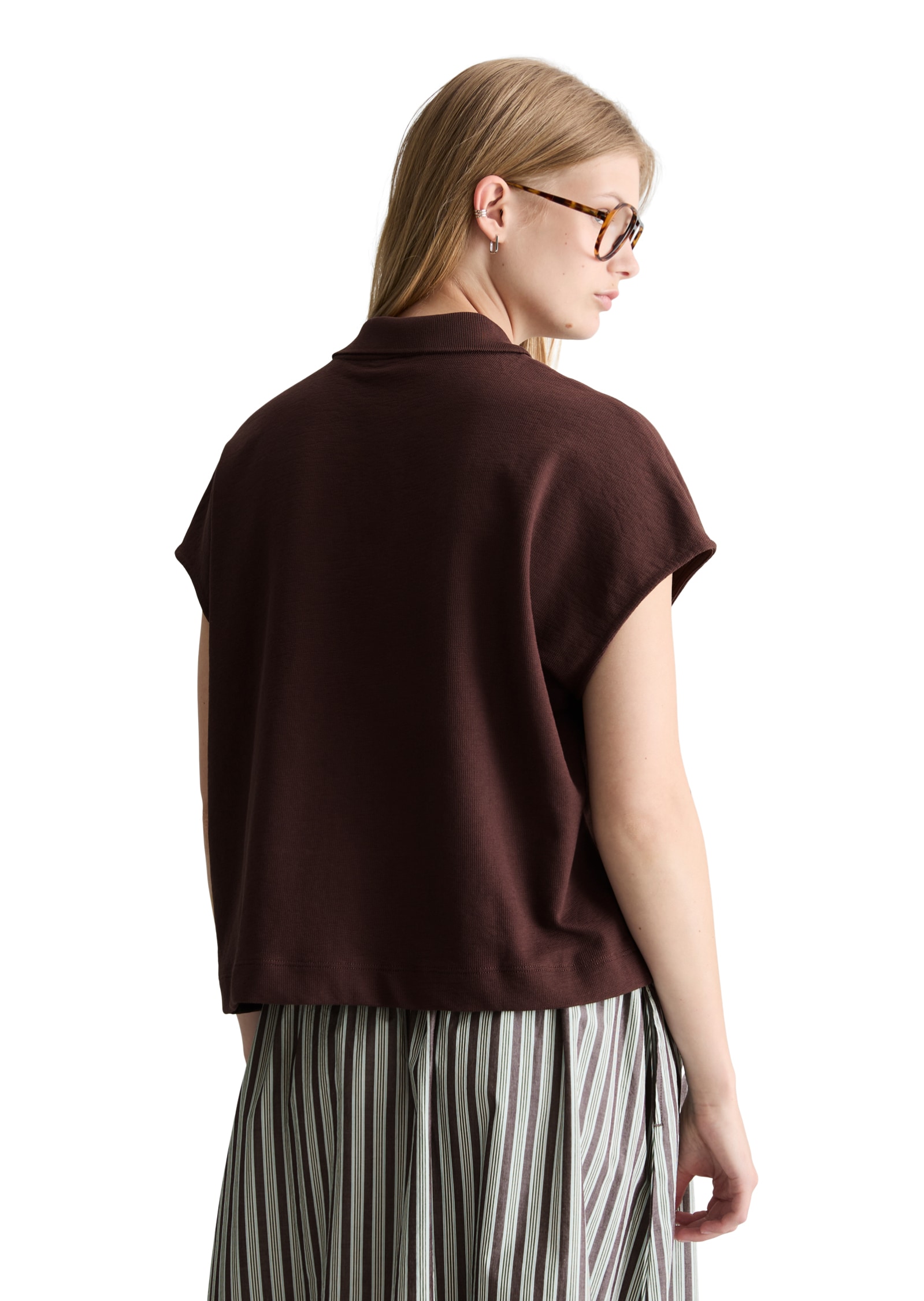 Marc O'Polo DENIM Polo wide aus schwerem Single Jersey