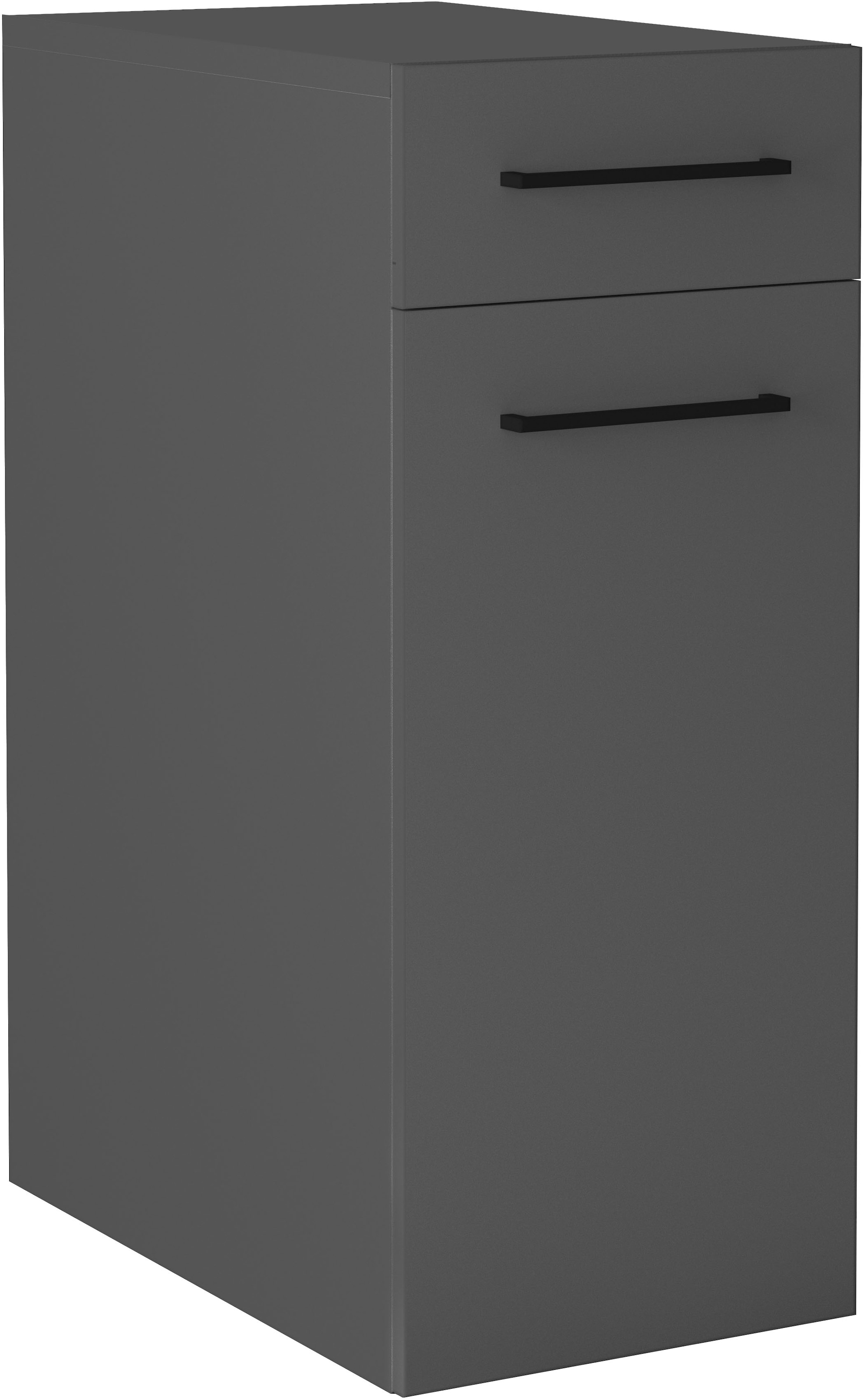 KOCHSTATION Armoire à linge »KS-Linda« largeur 40 cm, avec panier à linge intégré, parois de 25 mm d'épaisseur