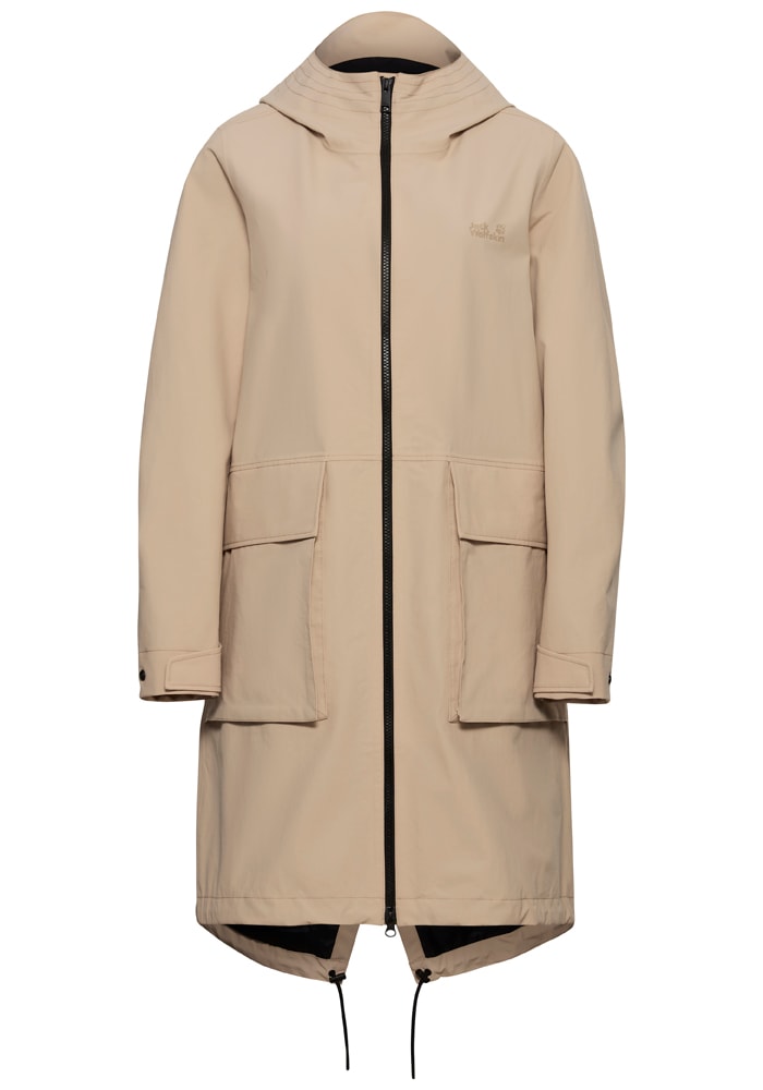 Jack Wolfskin Funktionsmantel »NABUR 2L COAT W« Wasserdicht, atmungsaktiv, Übergangsjacke