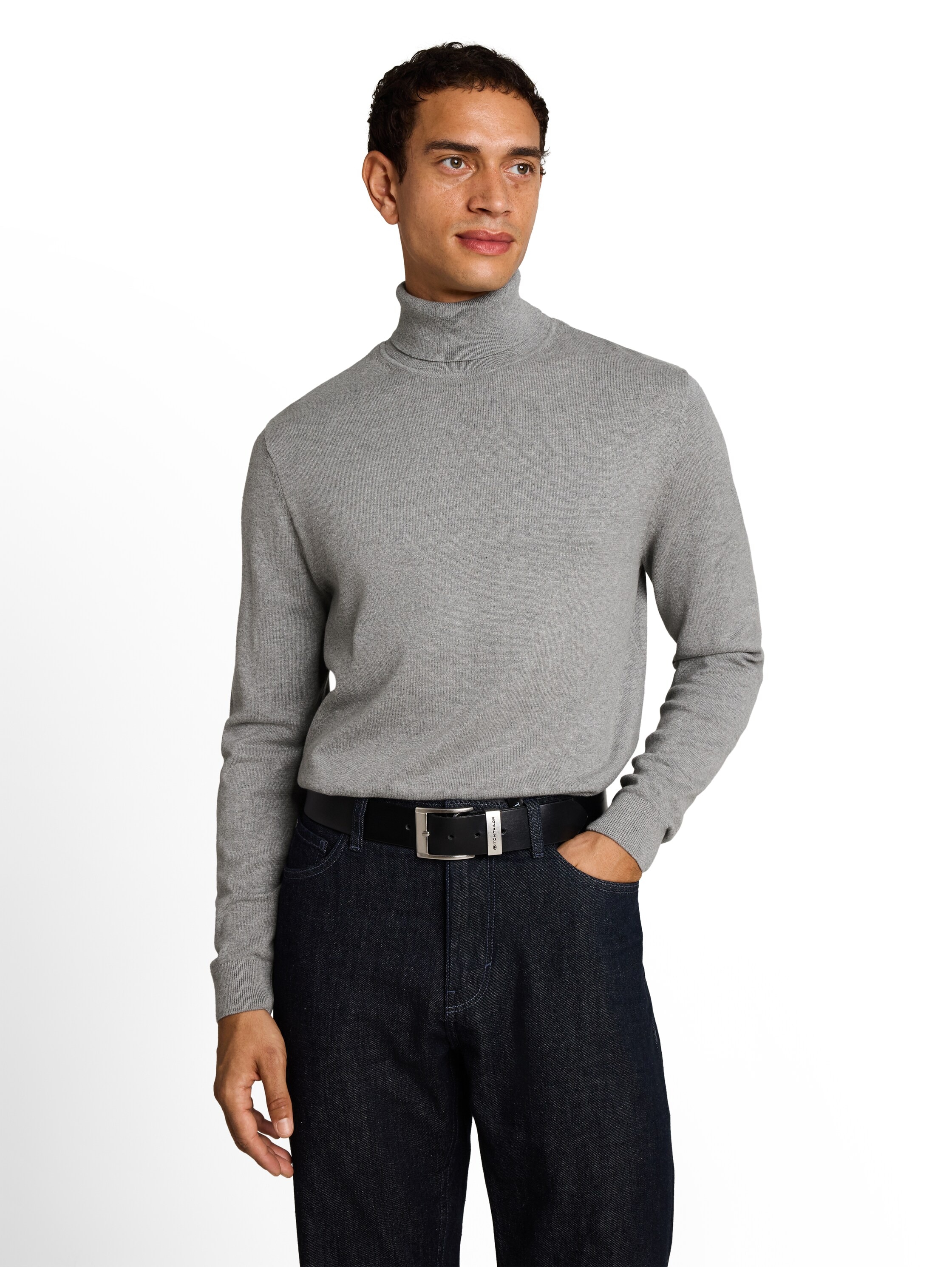 TOM TAILOR Rollkragenpullover im Strick-Design