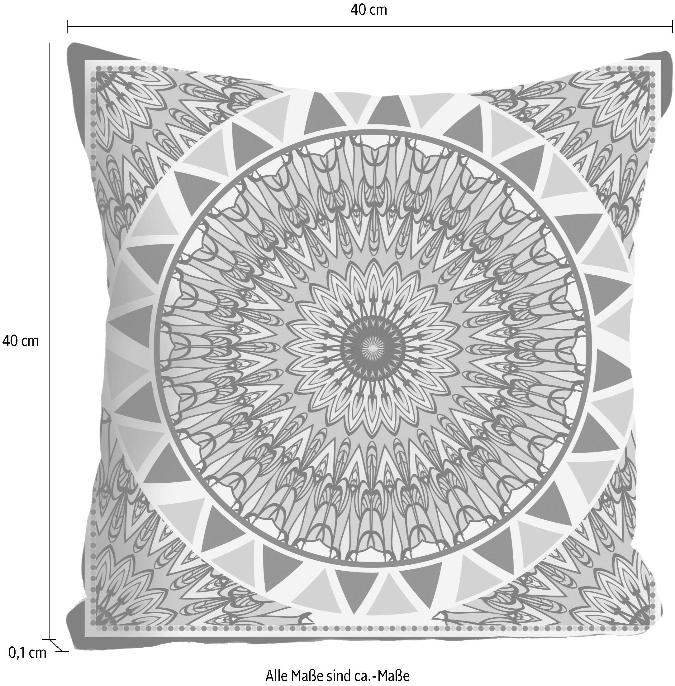 queence Coussin décoratif »»Mandala«,« housse de coussin sans rembourrage, 1 pièce
