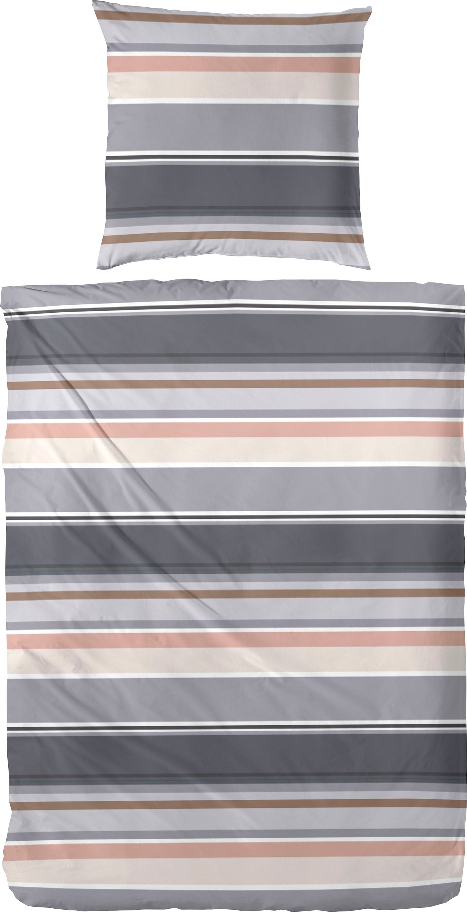 Primera Bettwäsche »Late Summer Stripe« 2 Stk. mit modernen Streifen in frischen Farben