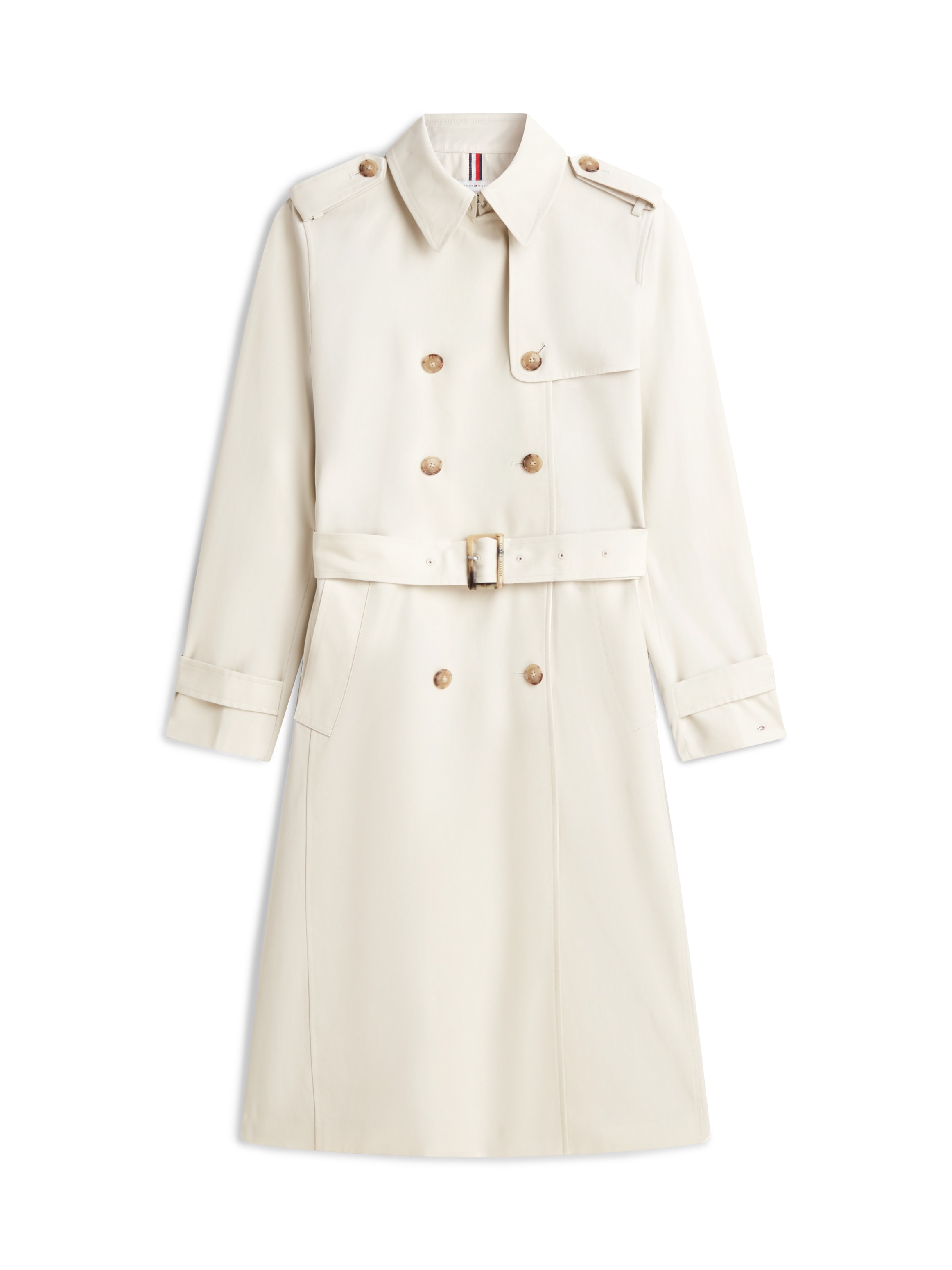Tommy Hilfiger Trenchcoat »SLIM COTTON MIDI TRENCH«